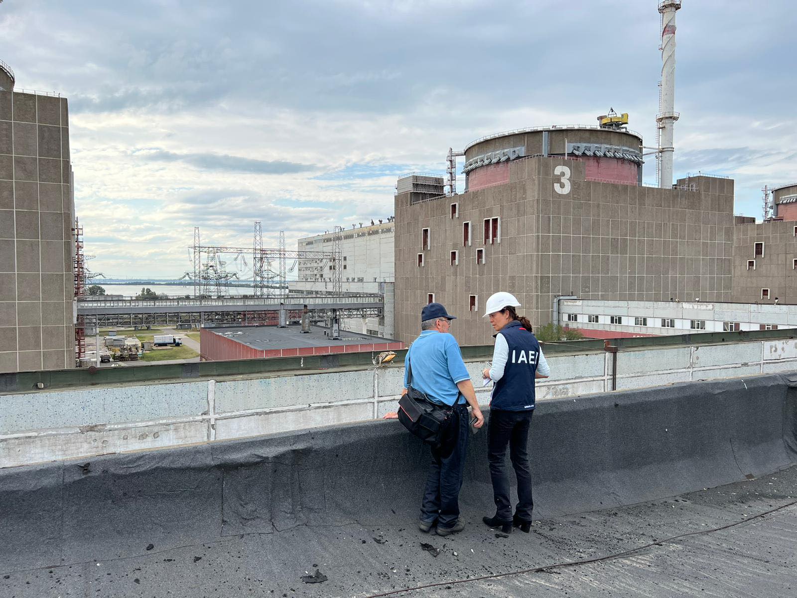 International Atomic Energy Agency mission examines the Zaporizhzhia Nuclear Power Plant in Ukraine