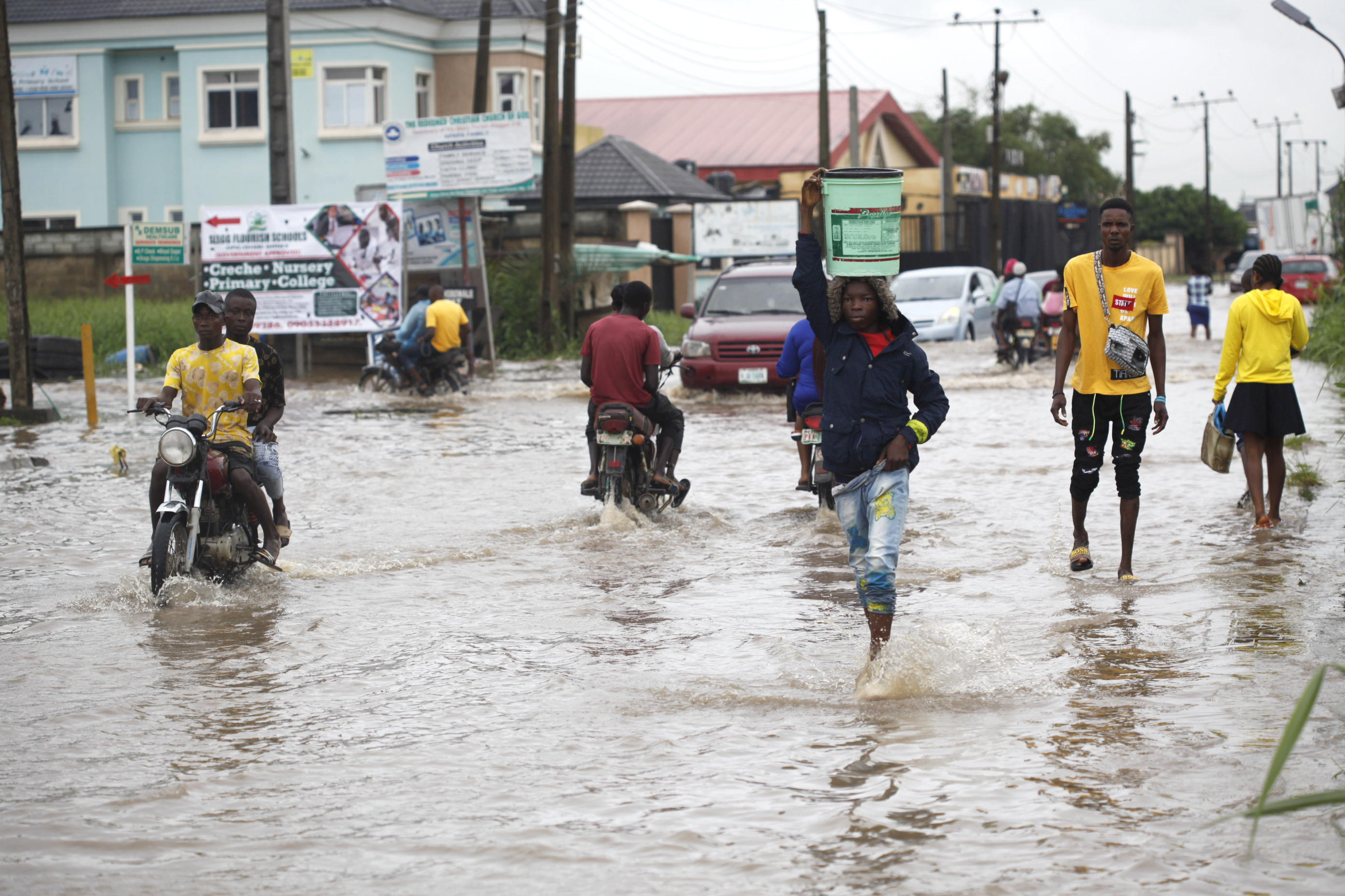 Flooding in Lagos after rainfall