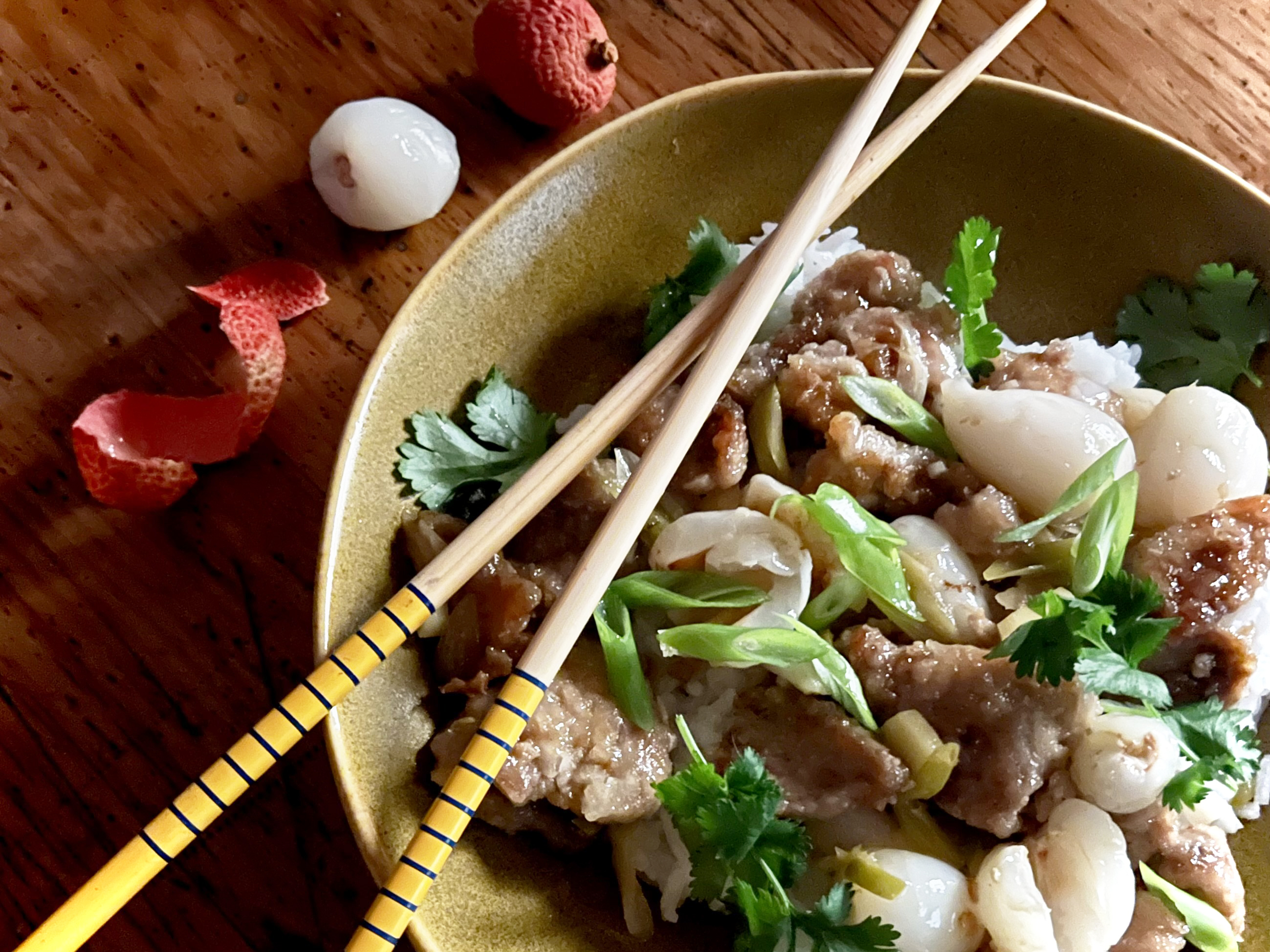 What’s cooking today: Sweet and sour pork with lychees