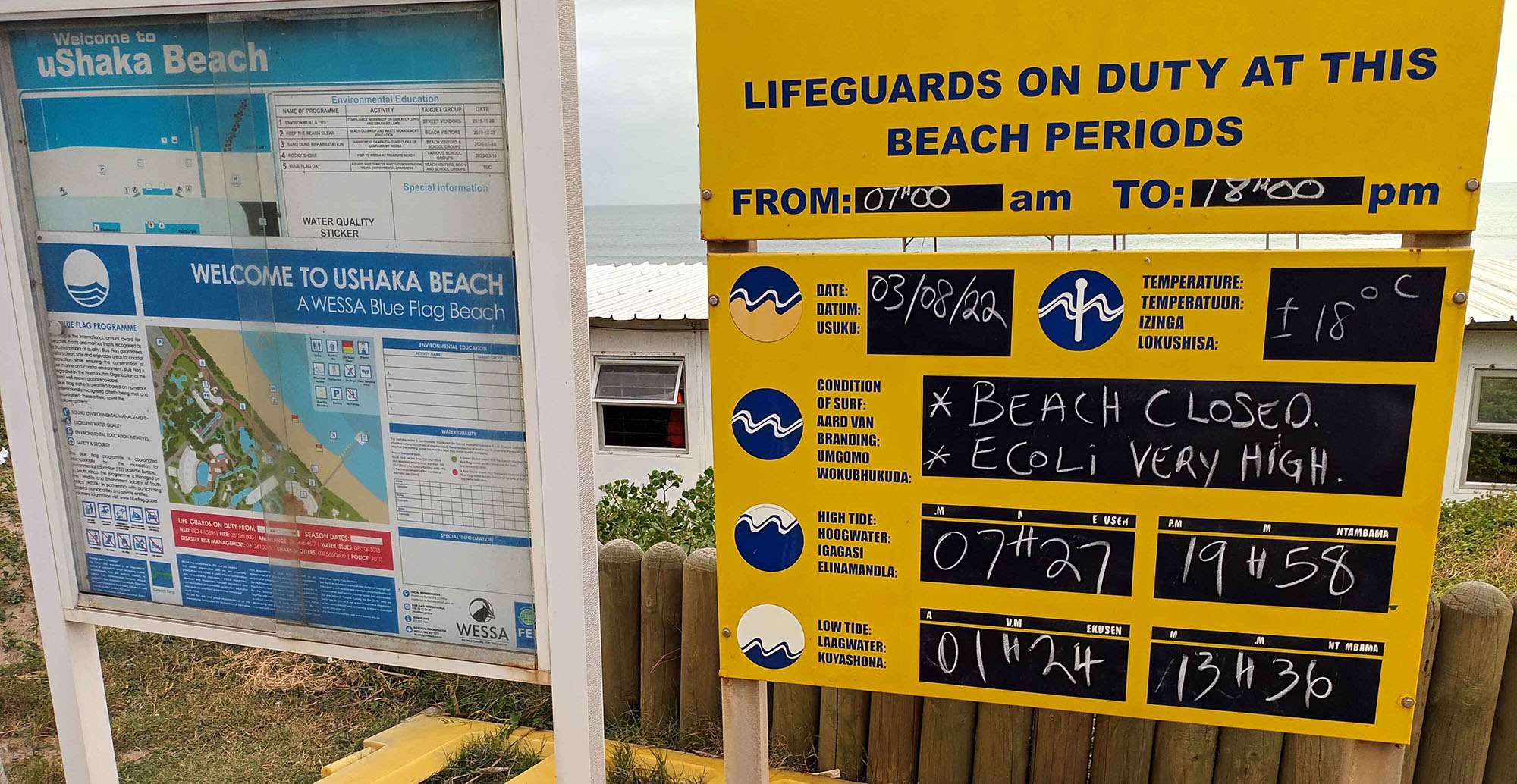 Durban beaches pulled out of Blue Flag sparkling sea awards