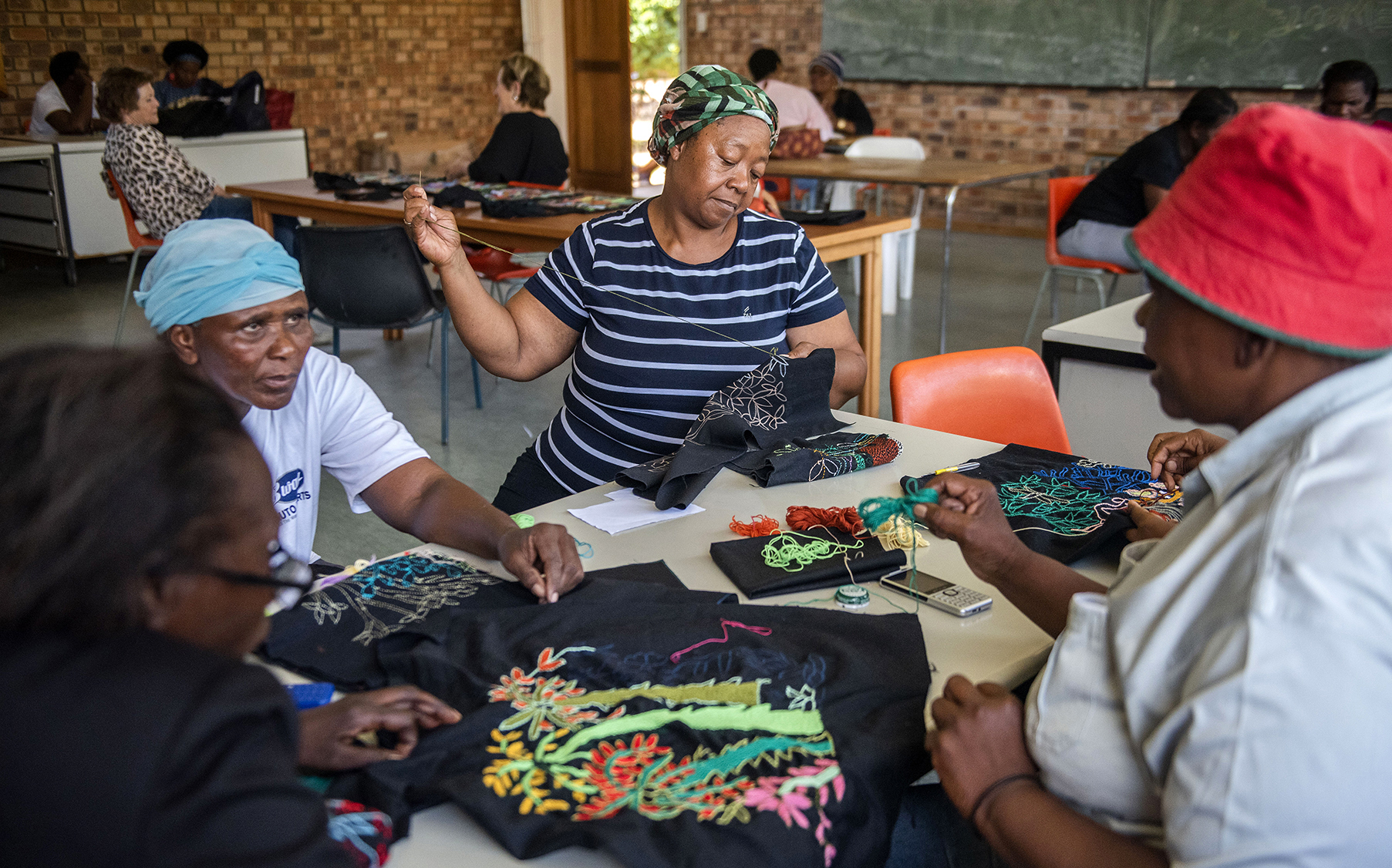 Rural women of Winterveld sew to reap rewards of empowerment through embroidery project