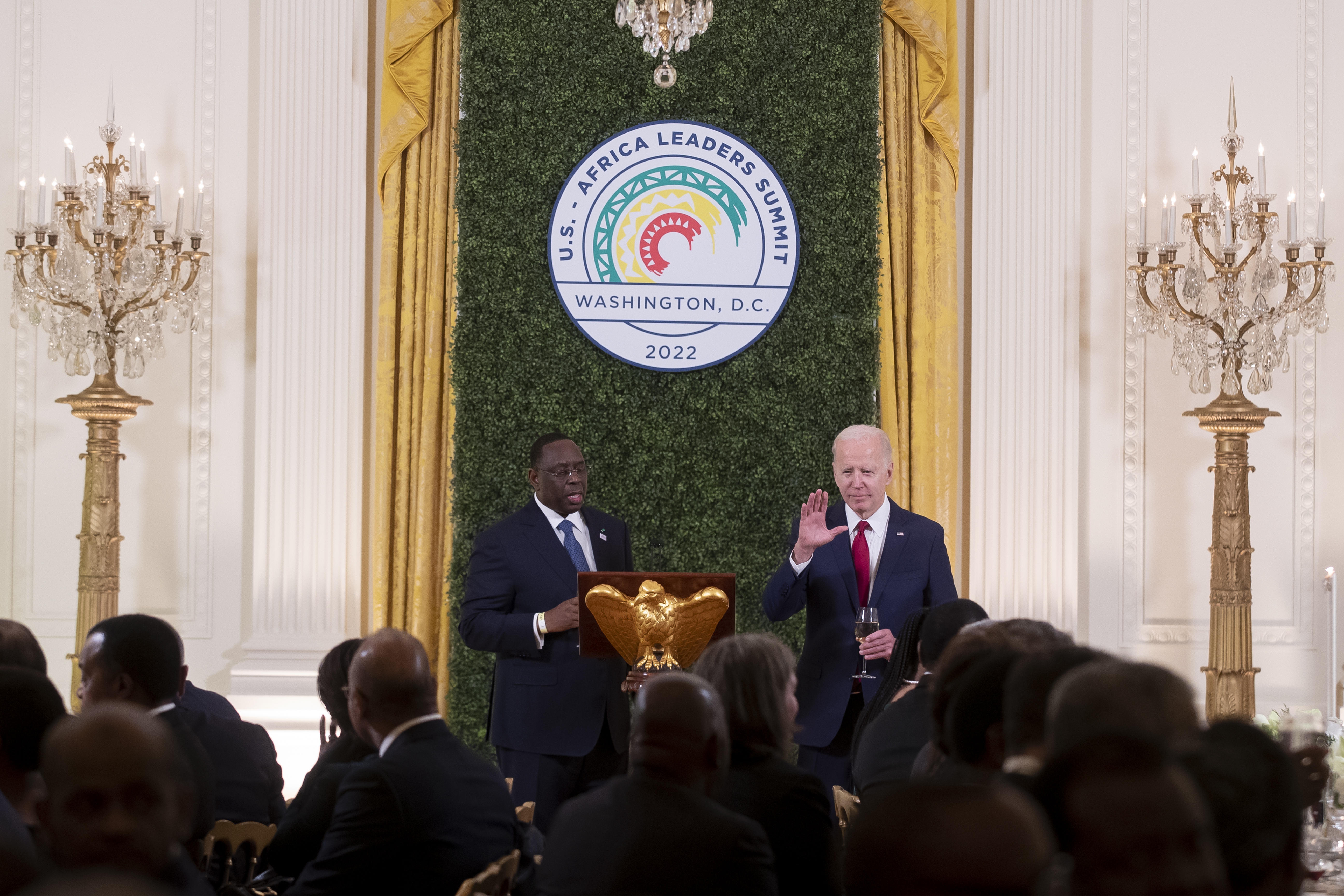 US President Joe Biden hosts US-Africa Leaders Summit dinner