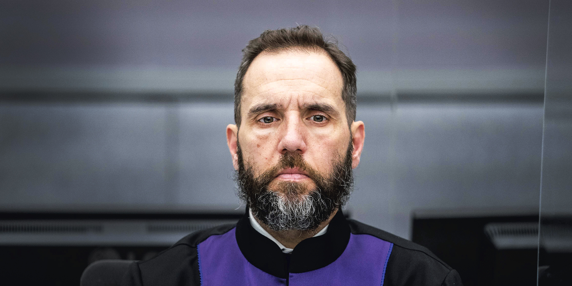 American prosecutor Jack Smith during the presentation of the Kosovar former president Hashim Thaci in the courtroom of the Kosovo Tribunal in the Hague, the Netherlands, 09 November 2020.  EPA-EFE/JERRY LAMPEN