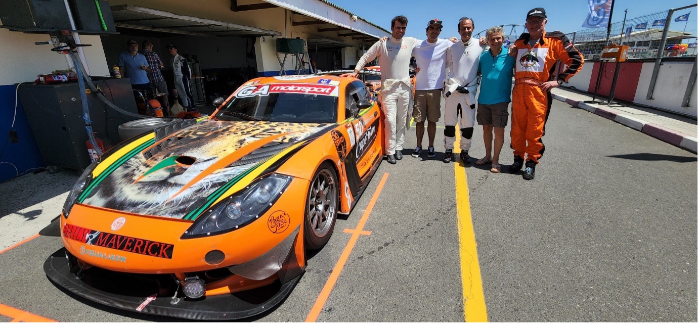 Iconic family, iconic race track, iconic backdrop