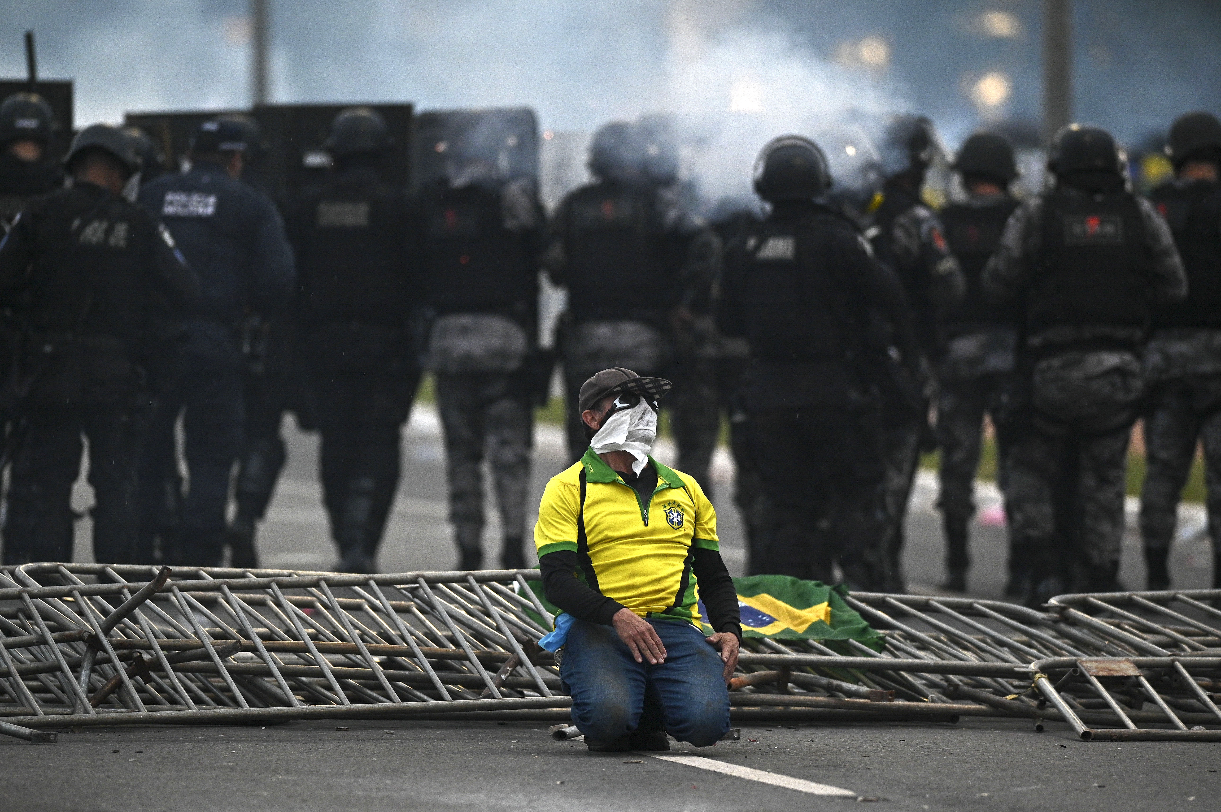 Brazil riot police deploy at Bolsonaro backers' camp after capital stormed