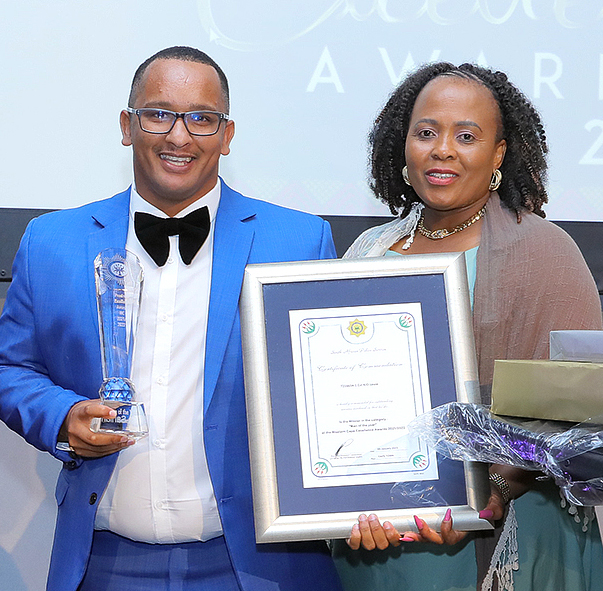 Swift arrests after killing of fellow policeman earn Constable Kwayo Louw the Man of the Year accolade
