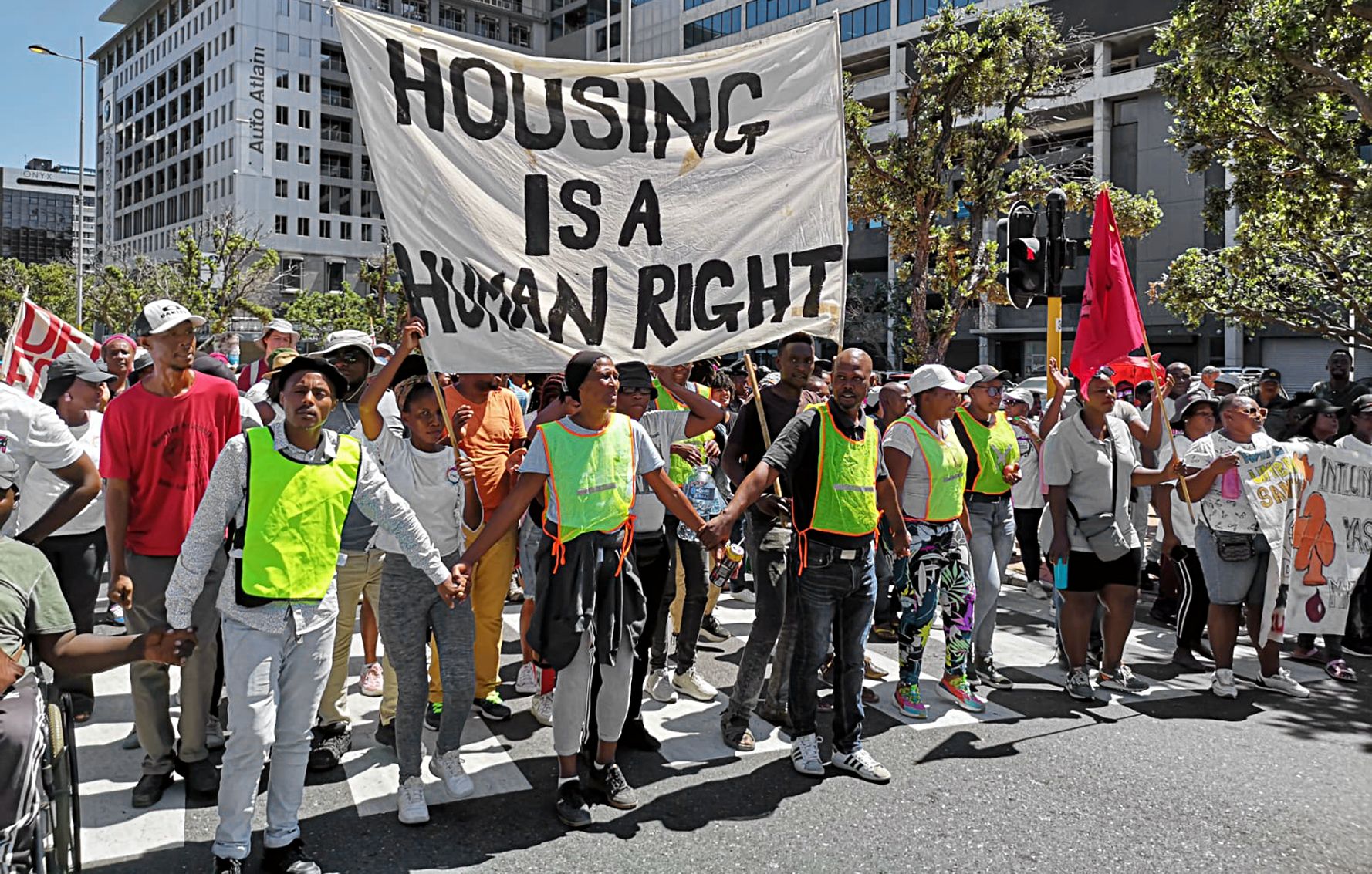 State of the nation — housing rights activists march against 'abuse' of landless people in Cape Town