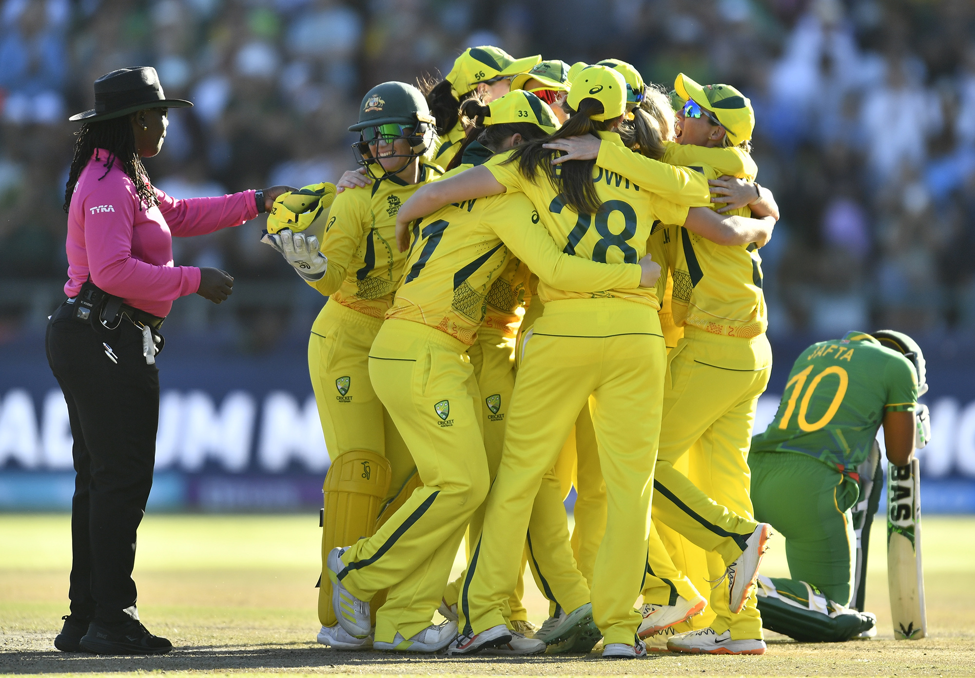 SA fail at final hurdle as Australia clinch record sixth Women’s T20 World Cup crown