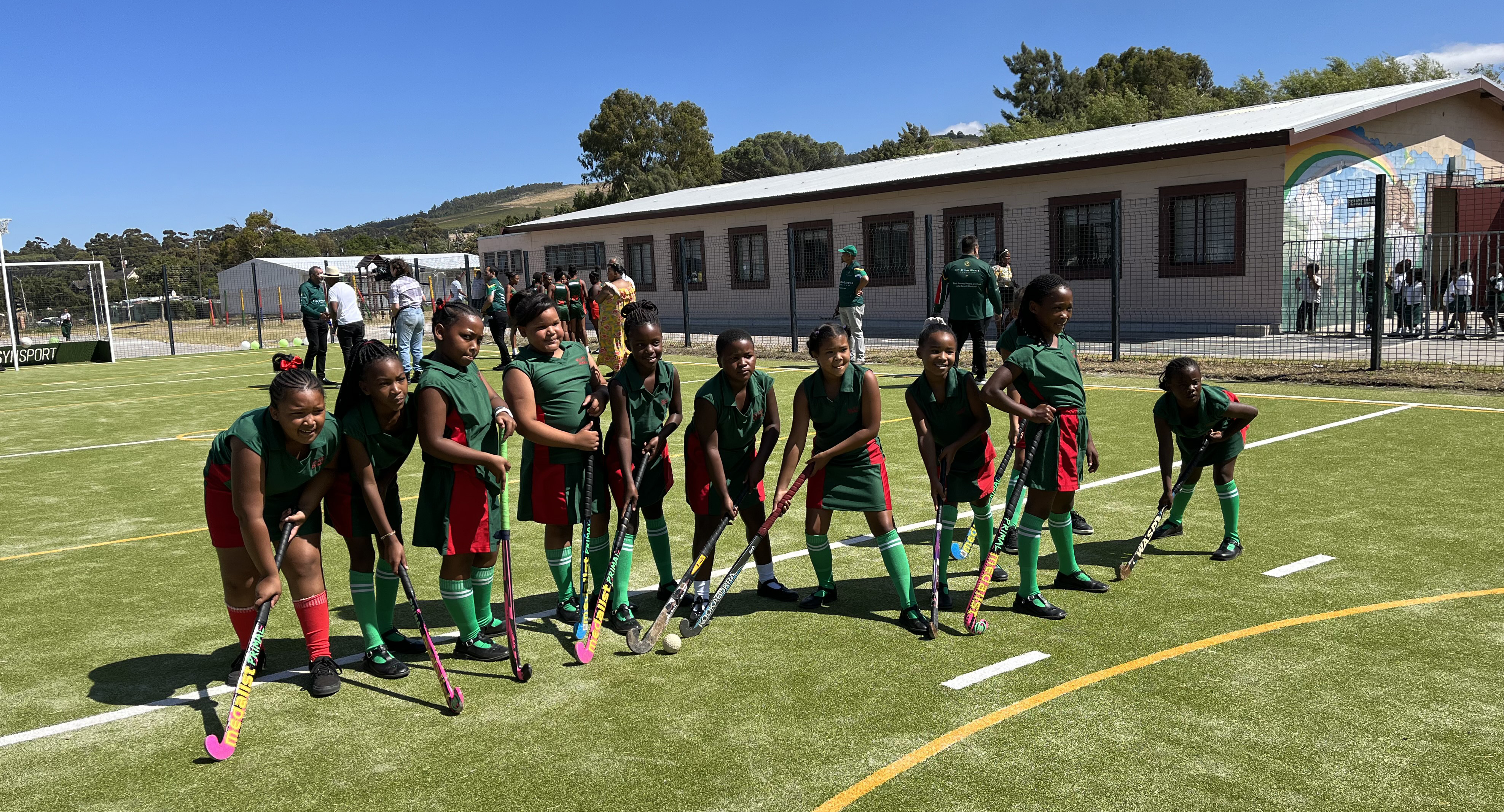 Learners in Sir Lowry's Pass get a shot at sporting dreams after being gifted new netball and hockey pitch