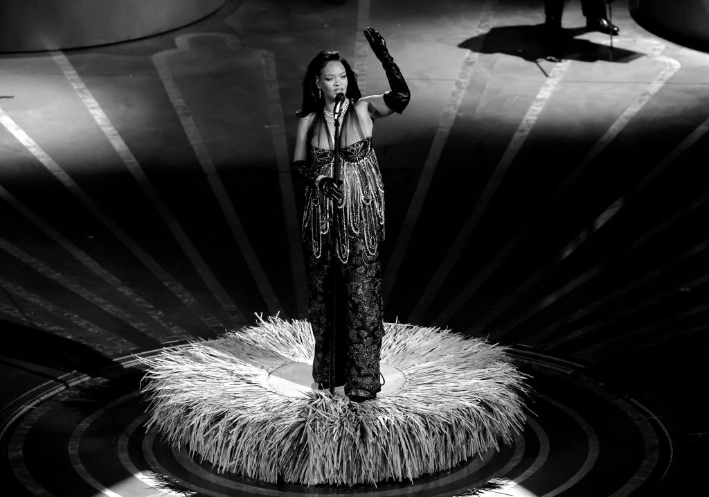 Rihanna performs onstage during the 95th Annual Academy Awards at Dolby Theatre on March 12, 2023 in Hollywood, California. (Photo by Kevin Winter/Getty Images)