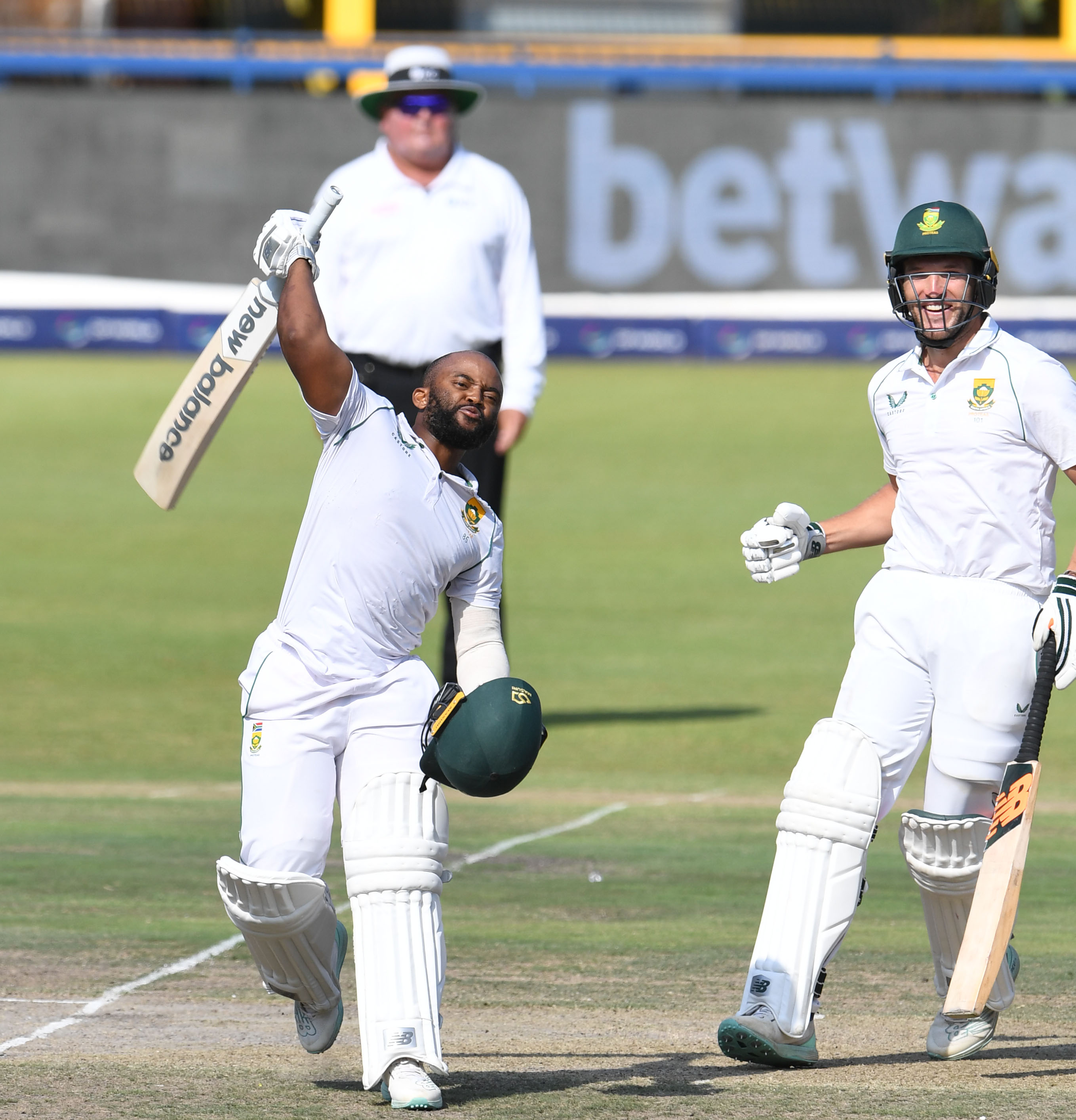 Temba Bavuma scores historic second Test-match century against West Indies