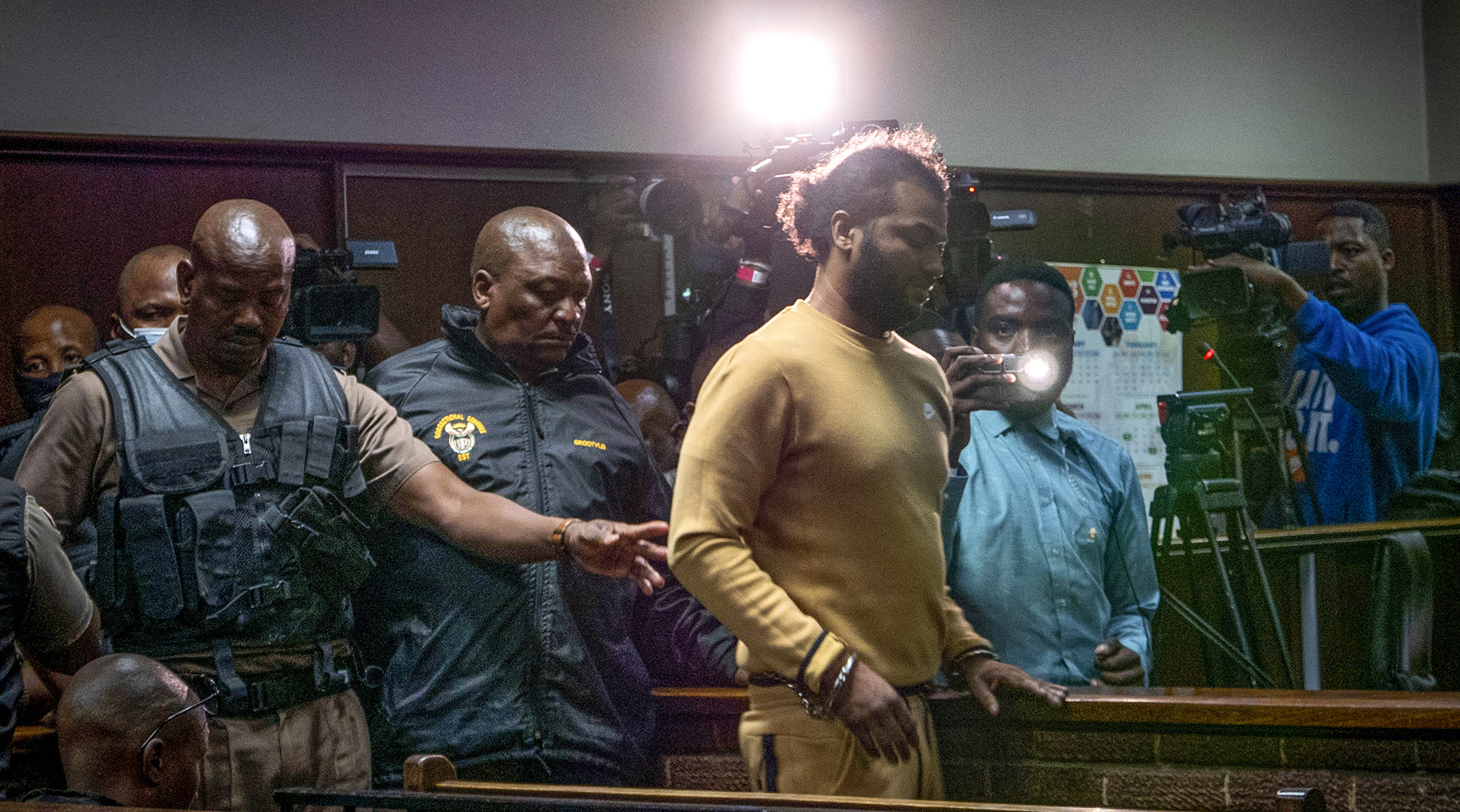 Recaptured ‘Facebook rapist’ Thabo Bester makes first court appearance