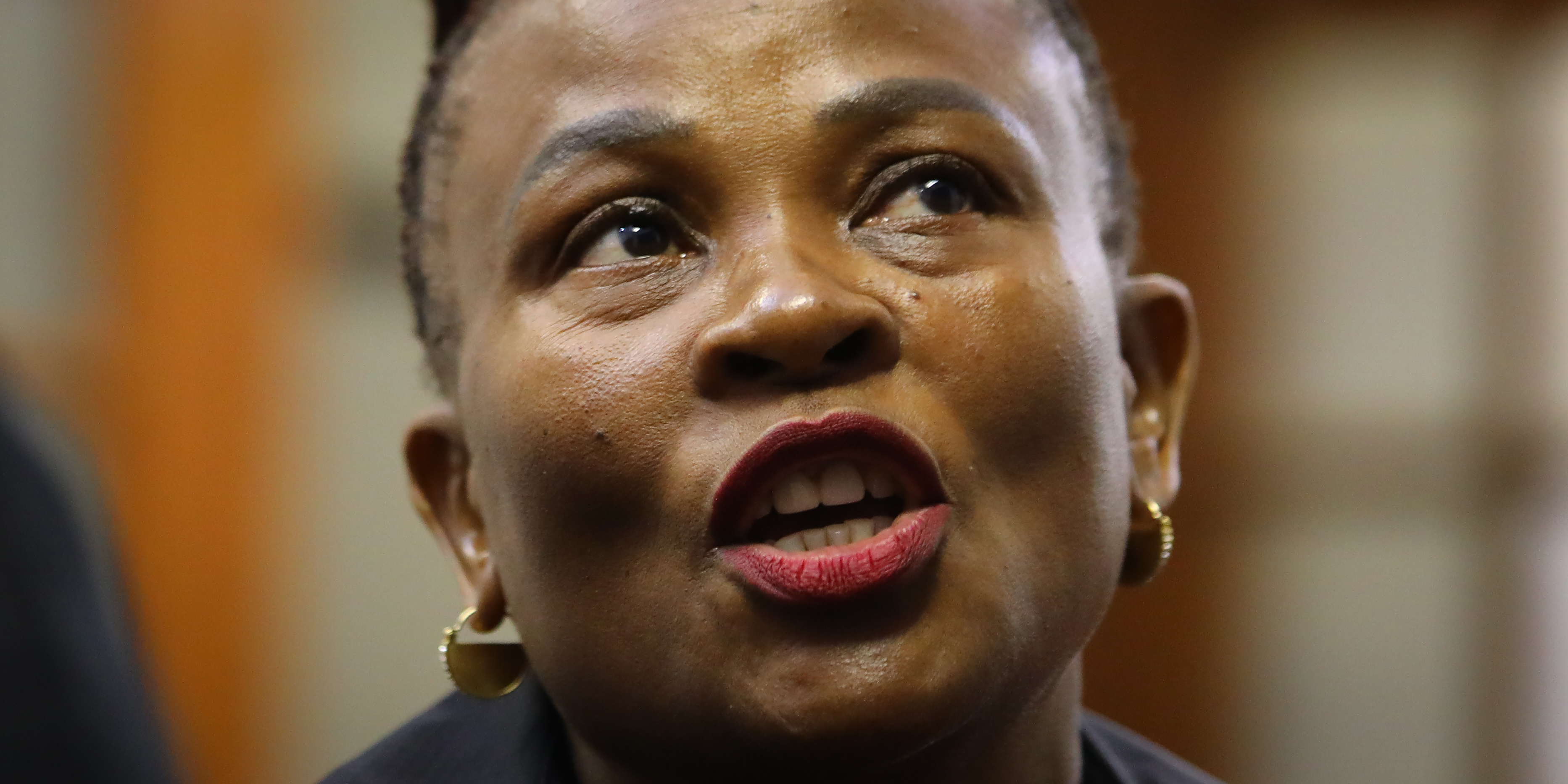 ‘Just mute her!’ — Committee chair Qubudile Dyantyi in virtual verbal scuffle with Mkhwebane