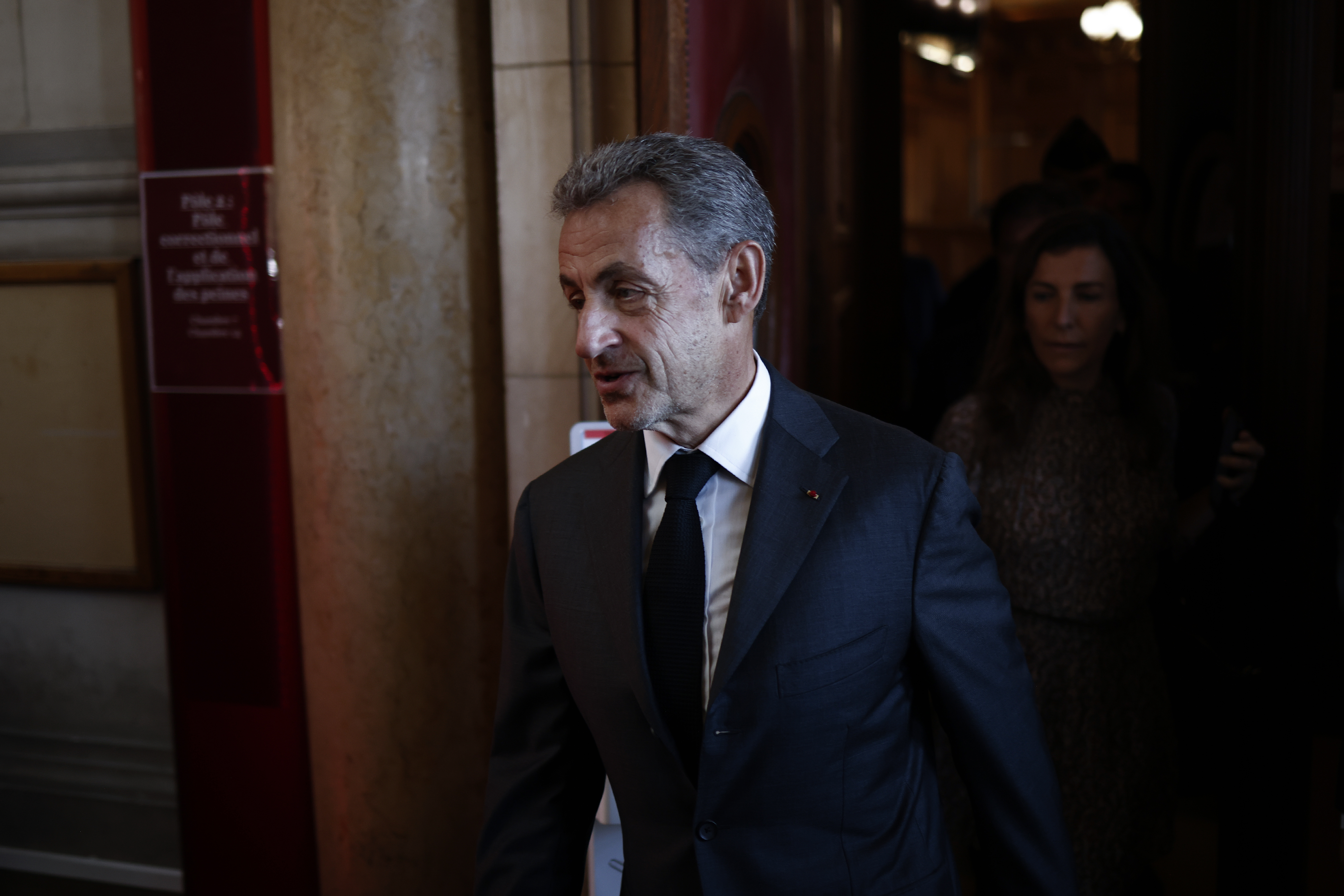 Nicolas Sarkozy appears at the court of appeal in Paris