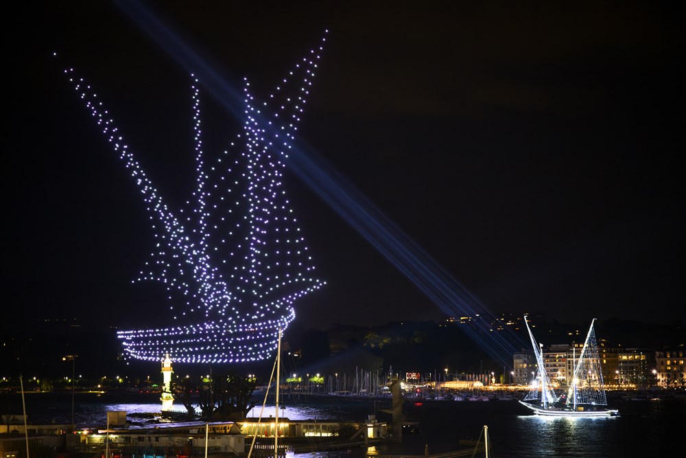 Drone light show in Geneva, and more from around the world