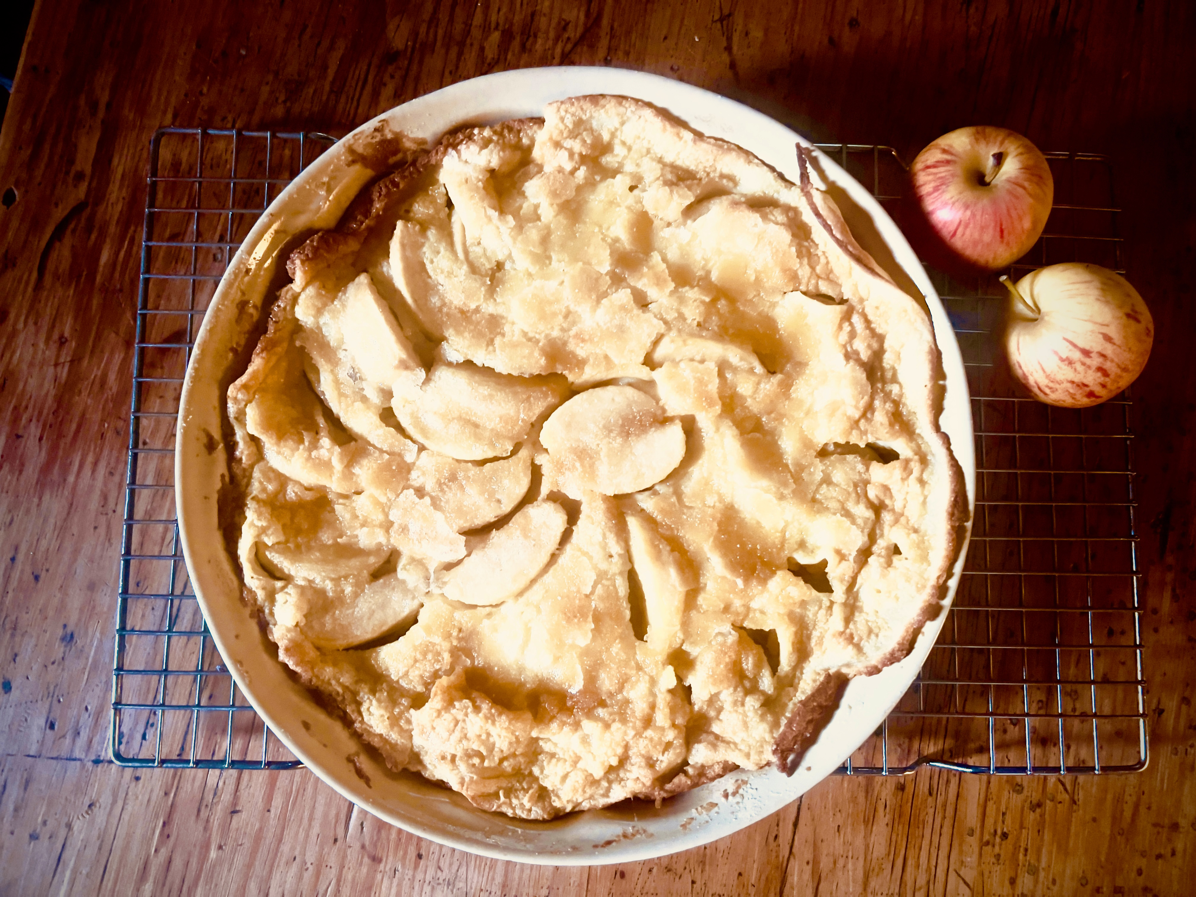 What’s cooking today: Clafoutis with stewed apples