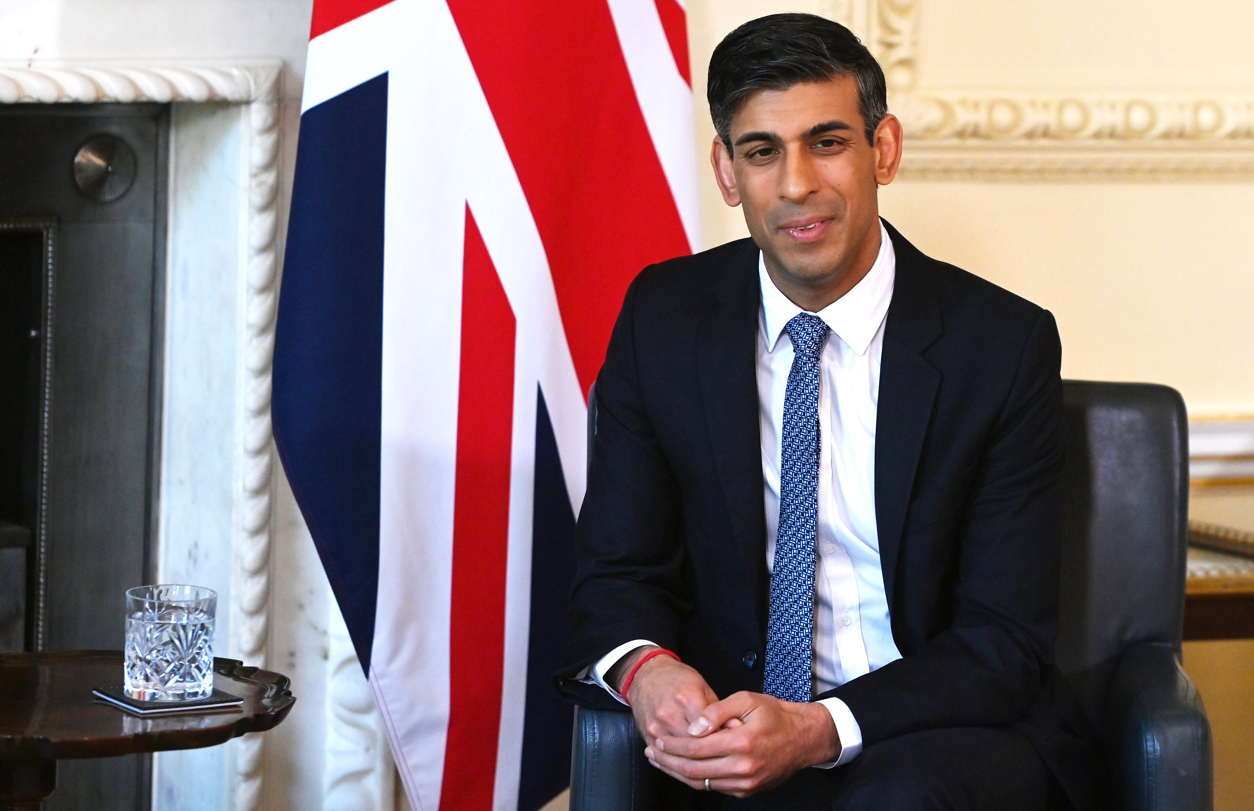 Britain's Prime Minister Sunak meets Rwanda's President Paul Kagame at Downing Street