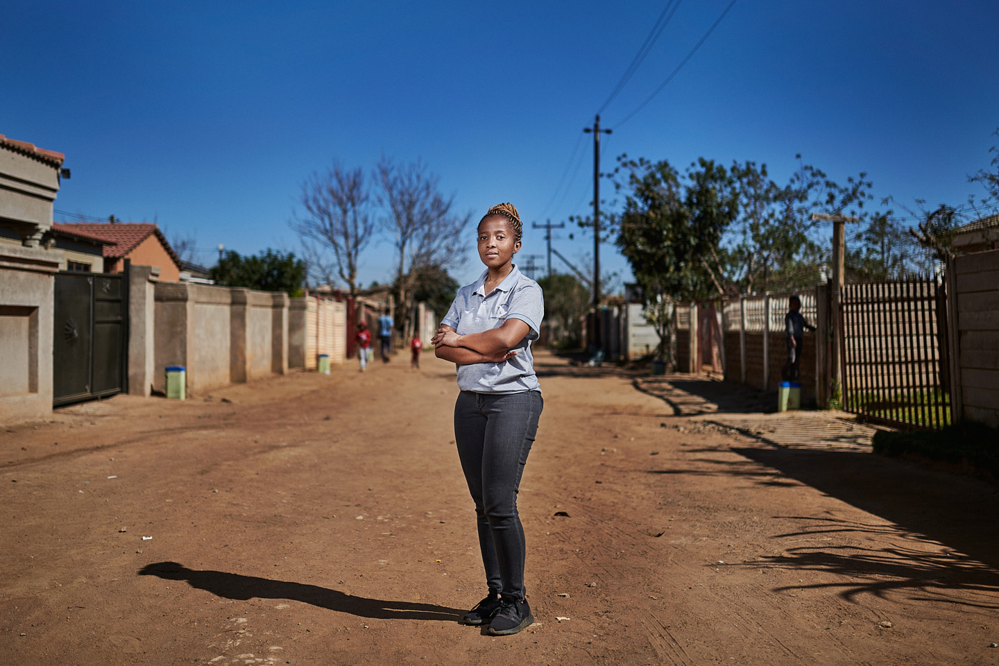 Sesi Mahlangu likes to see children walking tall - and it starts with a pair of shoes
