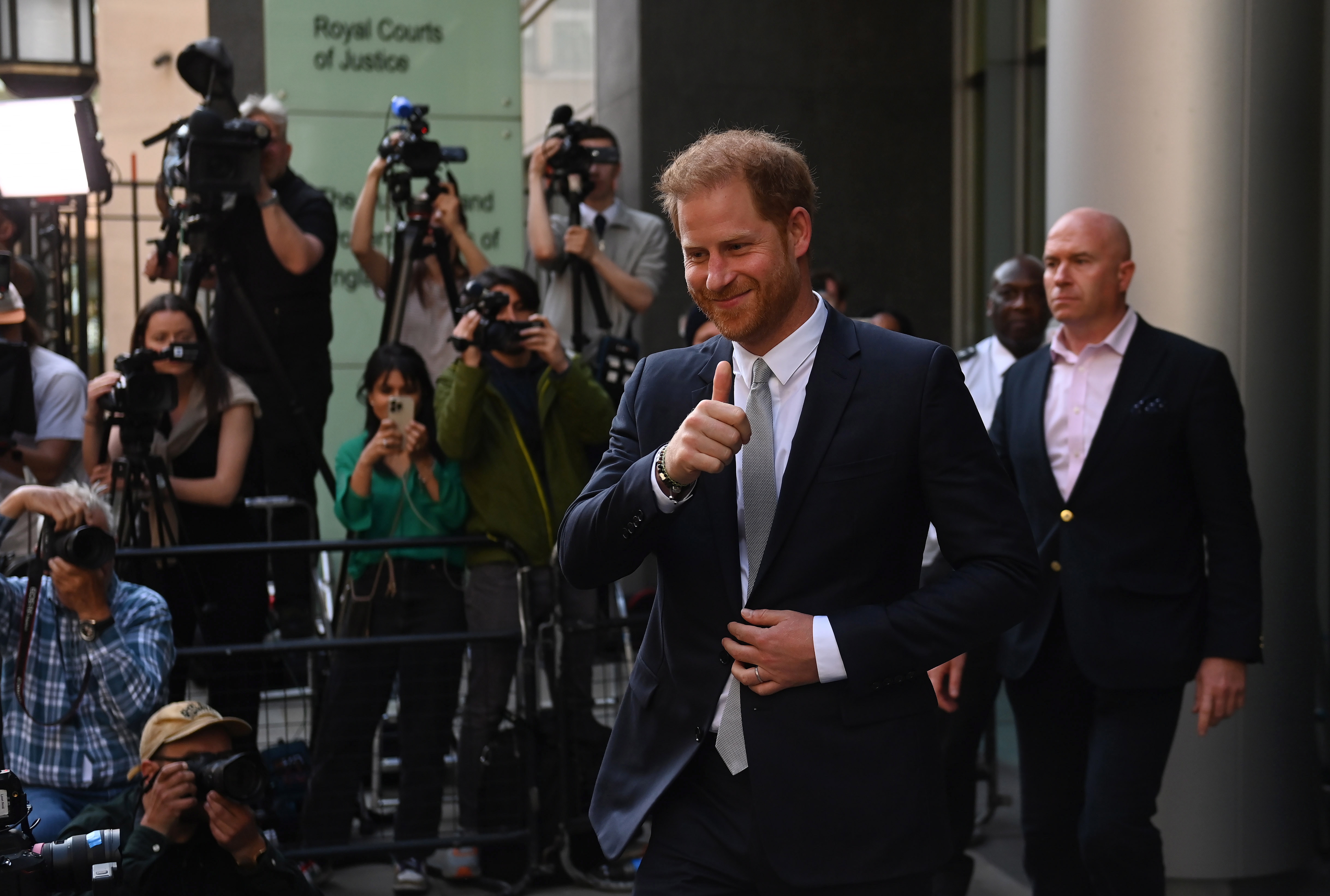 Prince Harry departs High Court