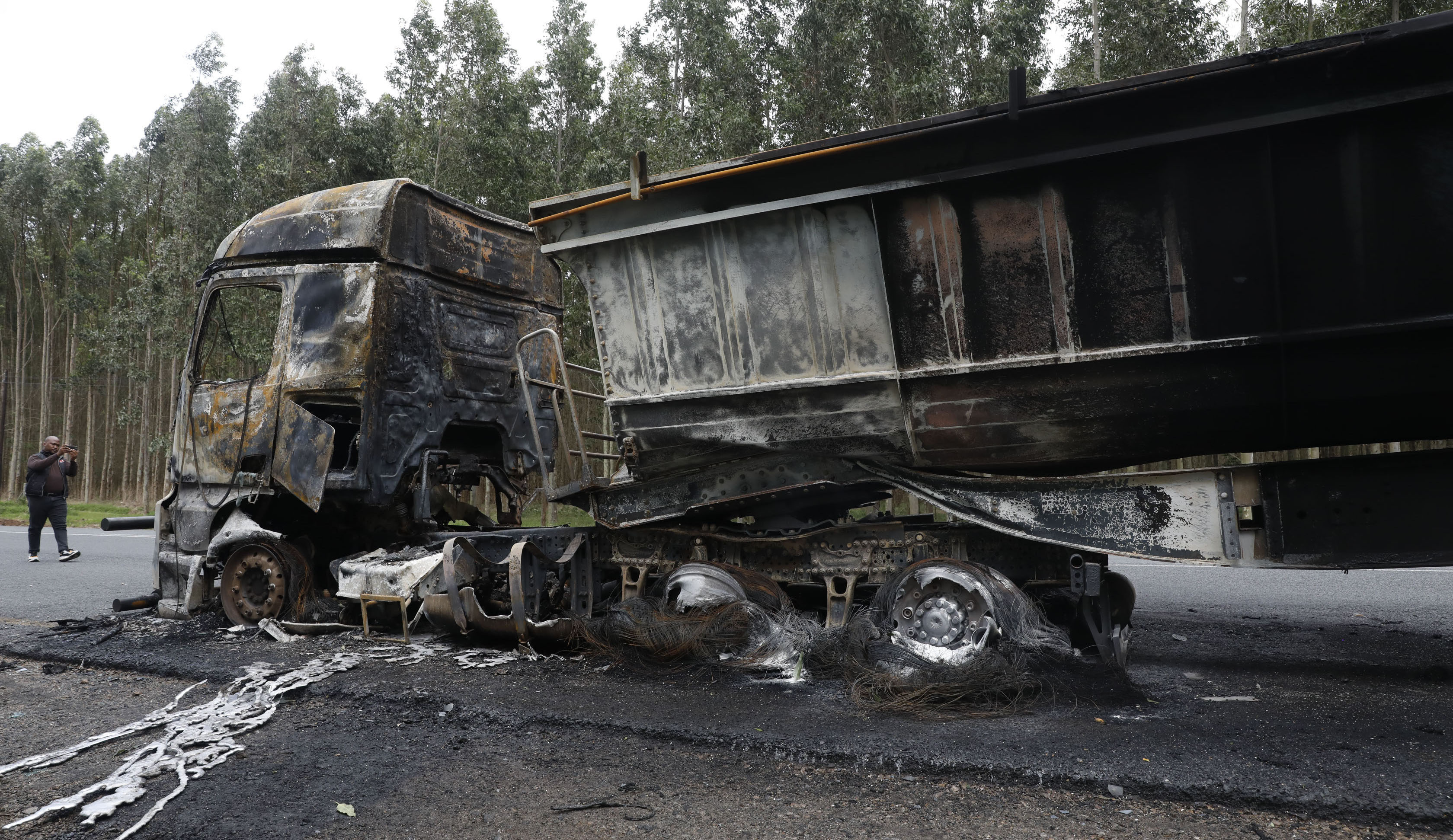 Authorities on high alert after truck torchings coincide with anniversary of 2021 riots