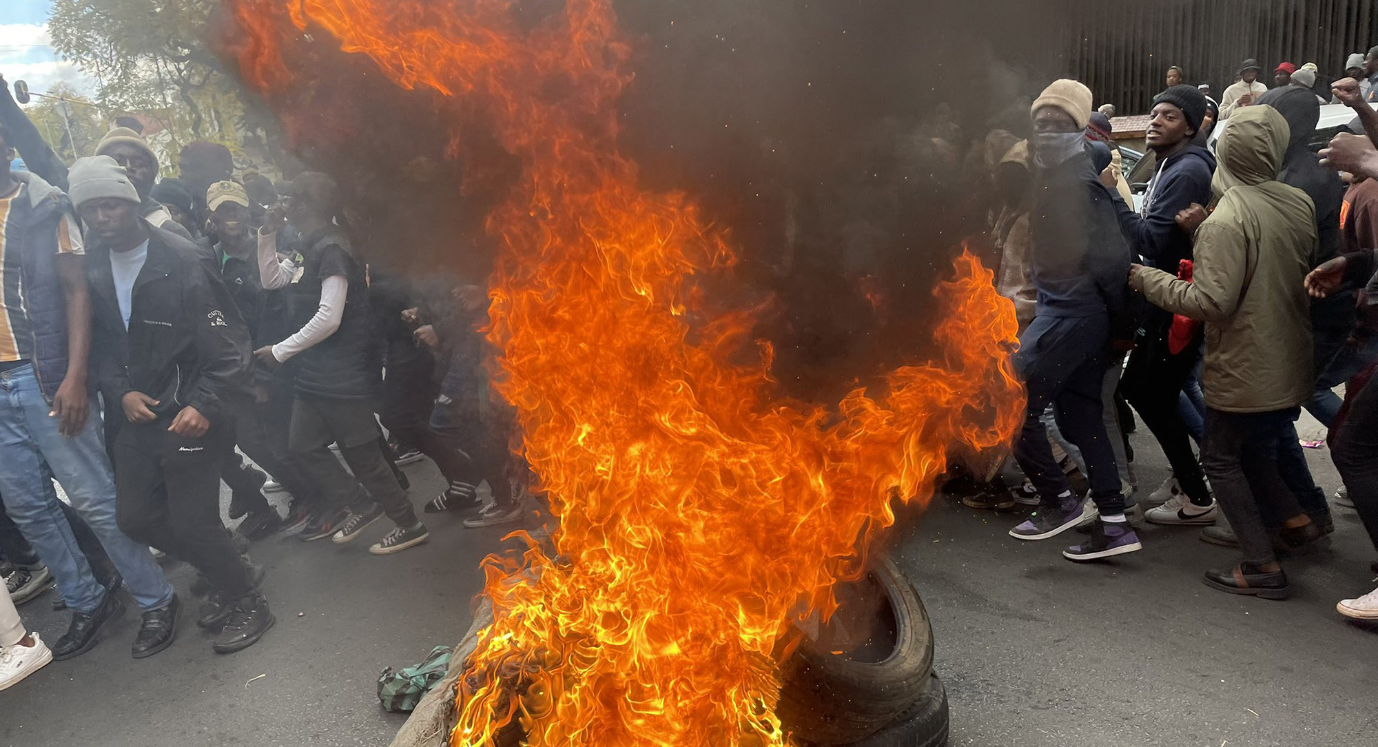 Students march to Union Buildings to demand that NSFAS scrap new 'extra-fees' payment system