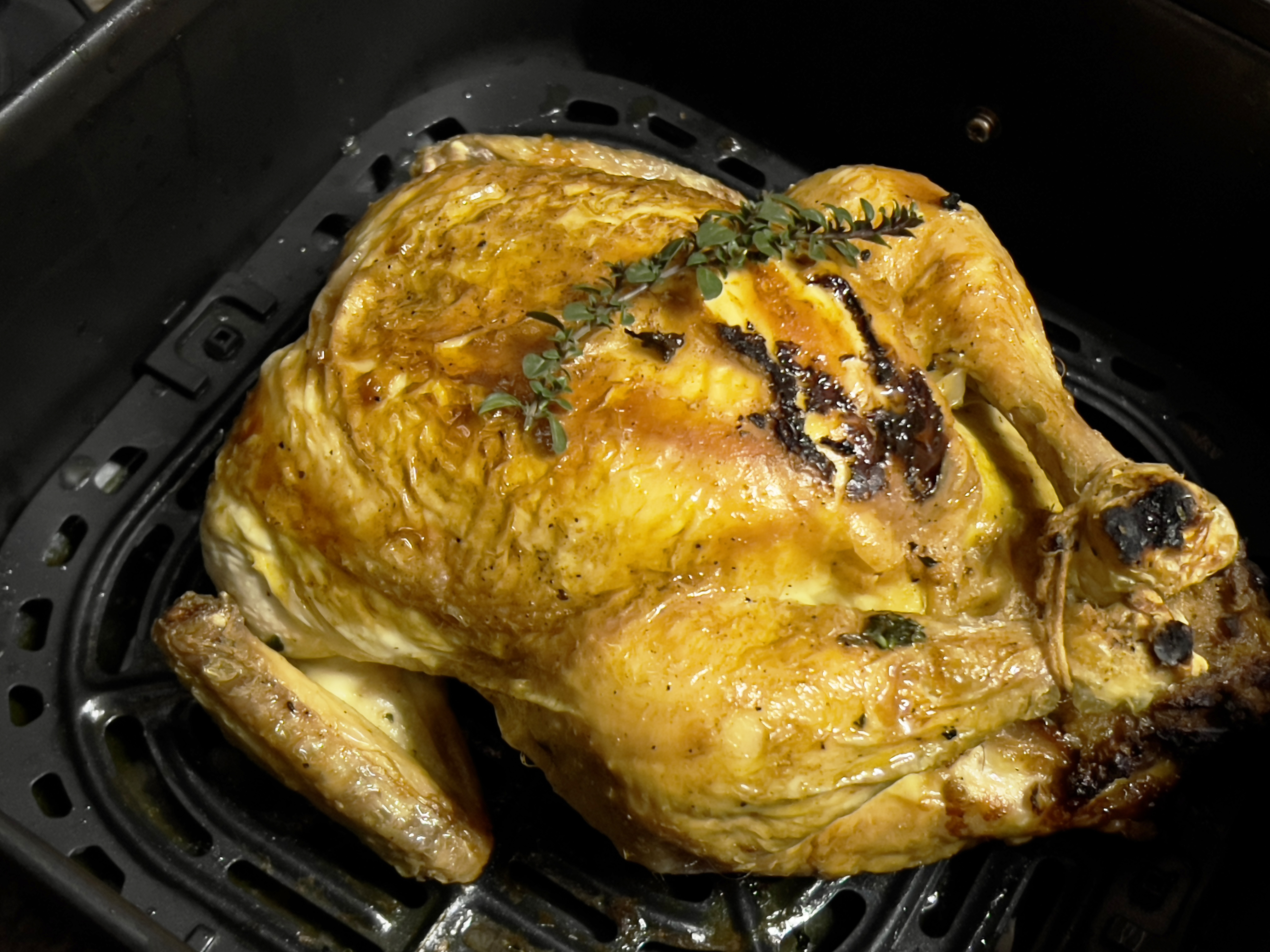 What’s cooking today: Roast chicken with a mushroom stuffing