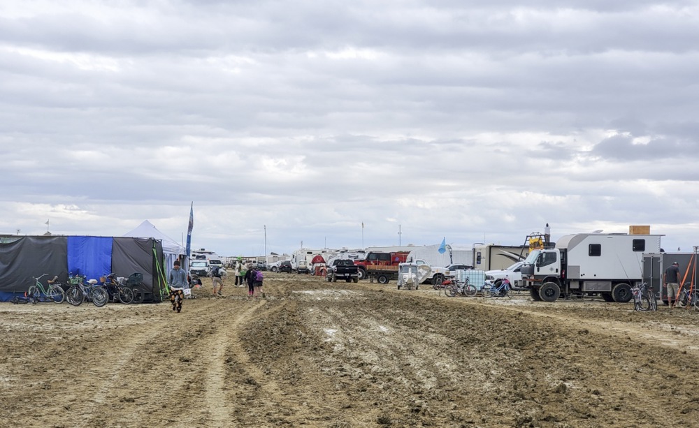 Heavy rain and mud put a damper on Burning Man festival, and more from around the world