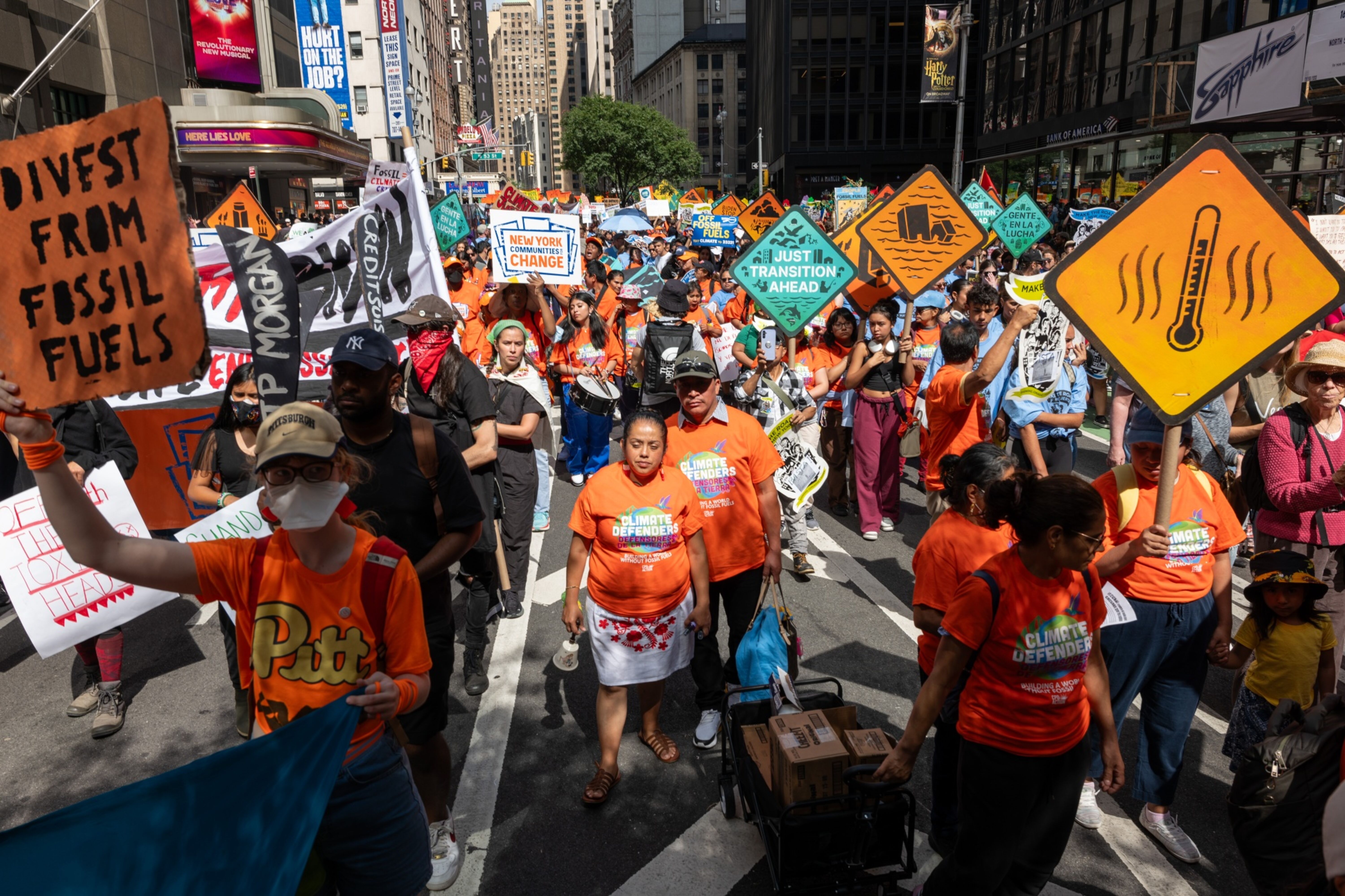 NYC climate protests draw thousands ahead of UN gathering