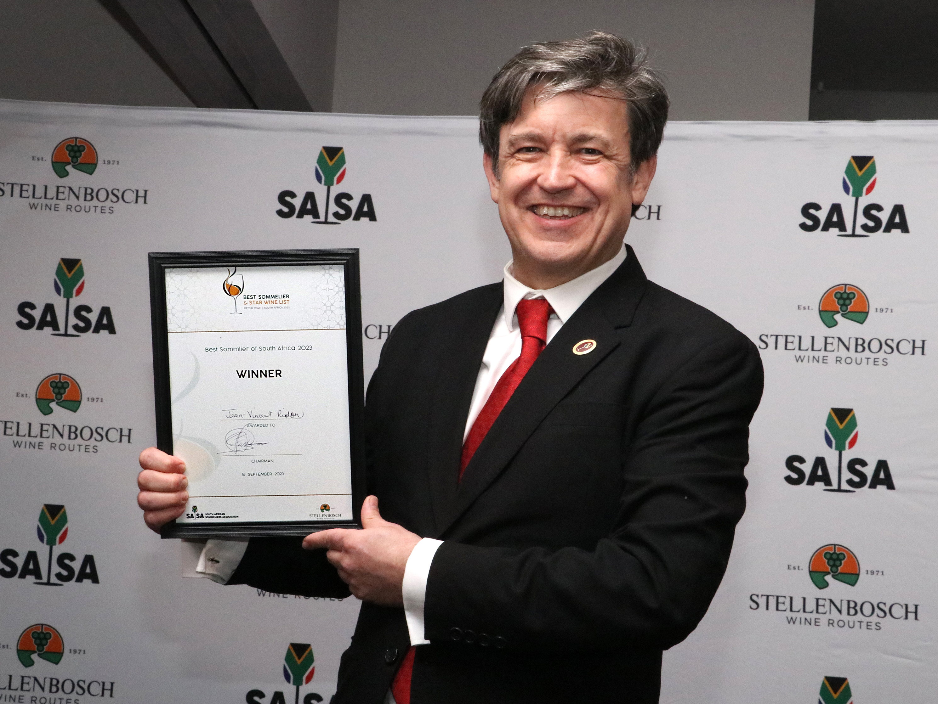 Jean-Vincent Ridon wins Best Sommelier title