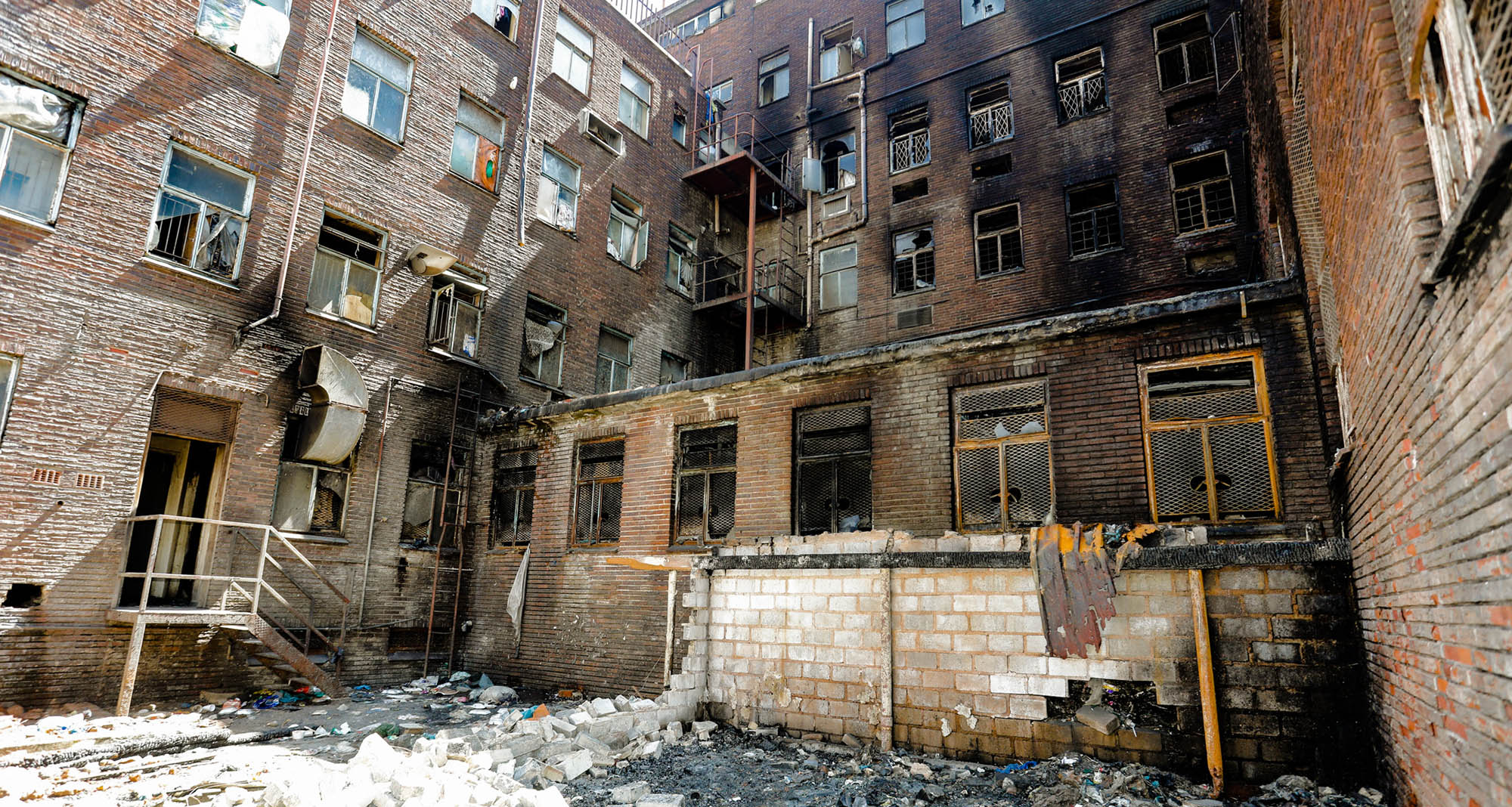 Survivors of Joburg’s Marshalltown fire left in limbo, hungry and desperate, after state's empty promises