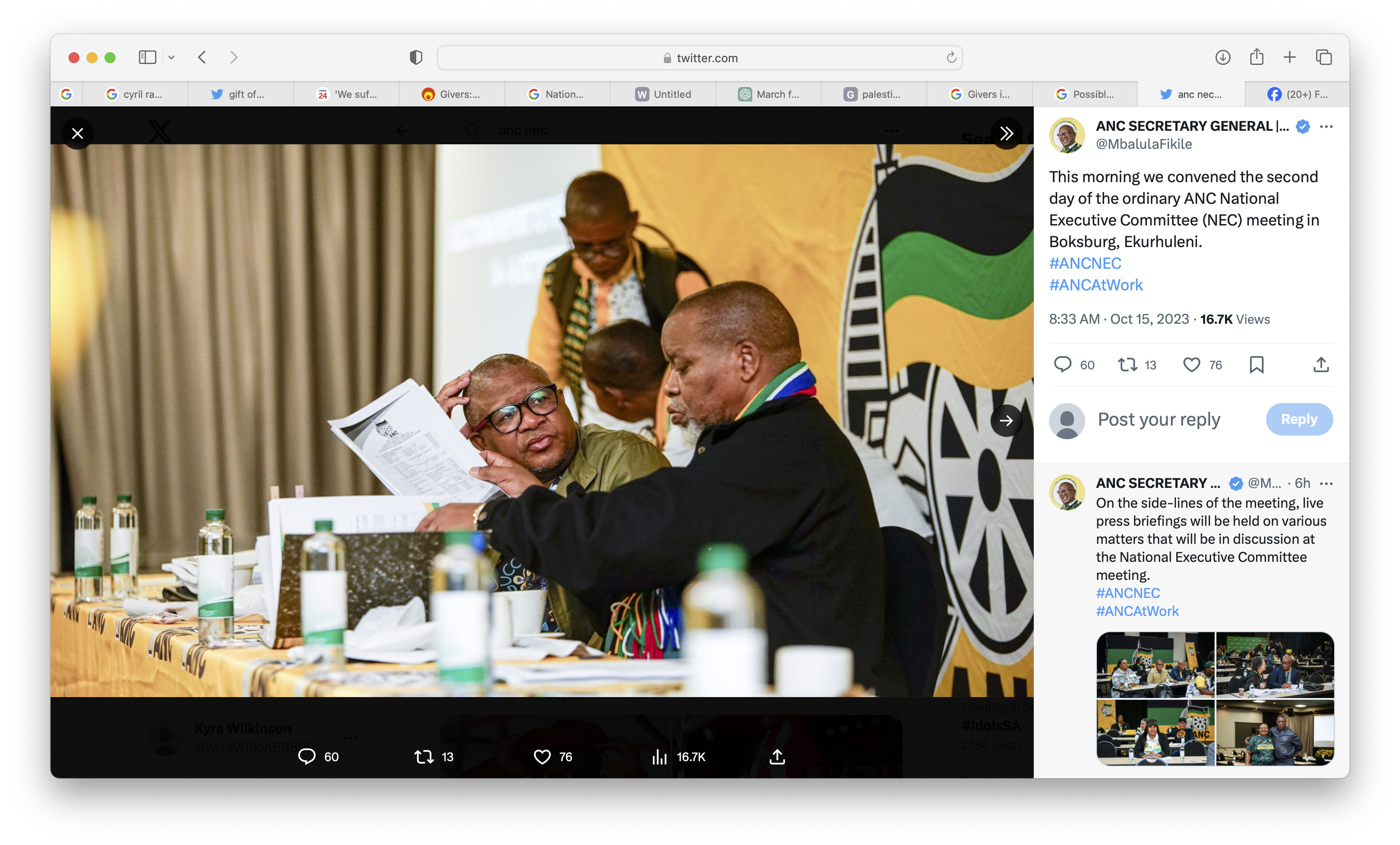 Mbalula accepts Mbeki’s ‘constructive criticism’ but insists ANC is focused on organisational renewal