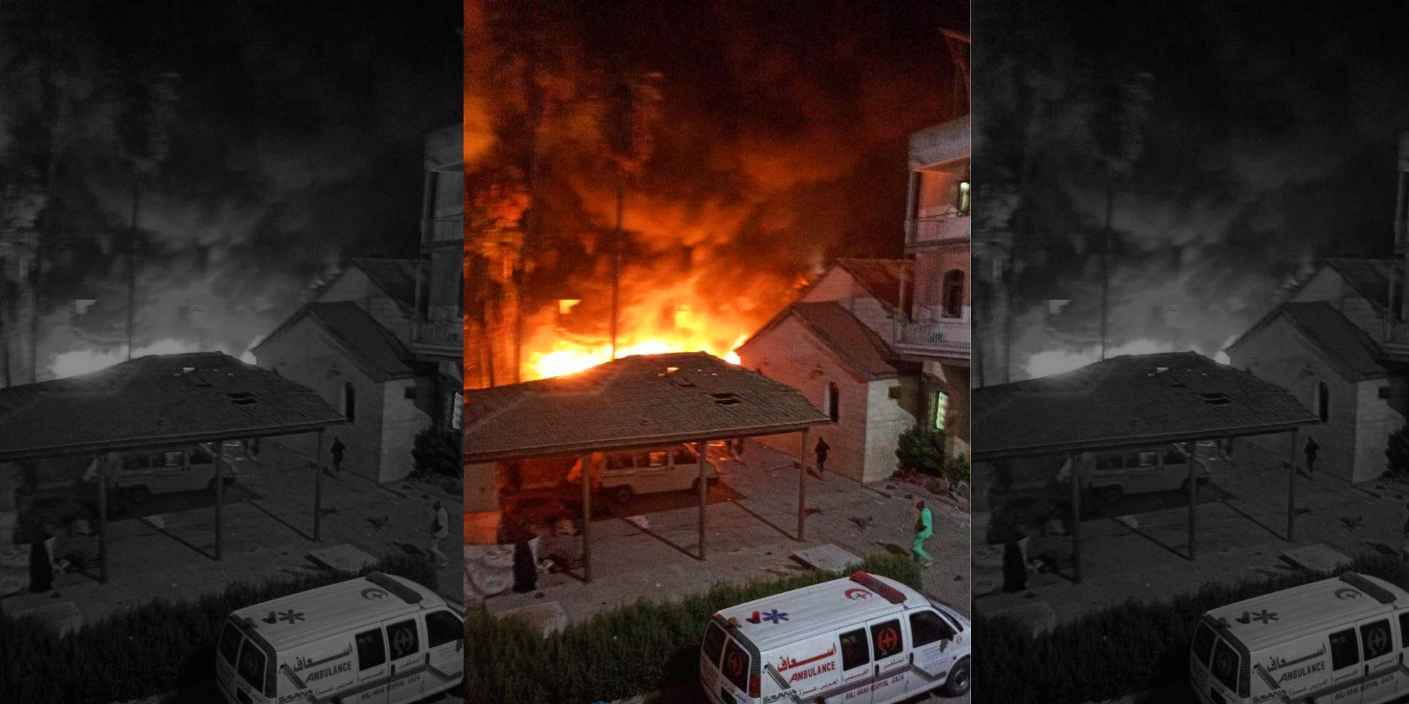 Air strike on Gaza hospital kills hundreds, local authorities say