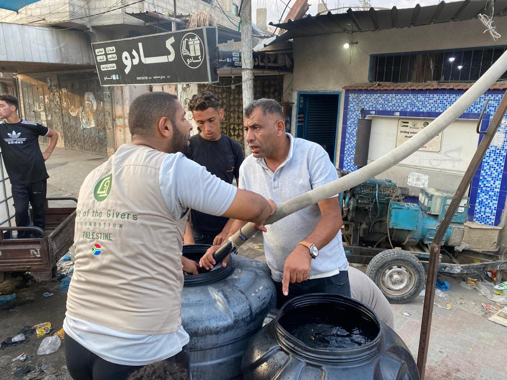 Gift of the Givers on the ground providing urgent assistance to civilians in Gaza