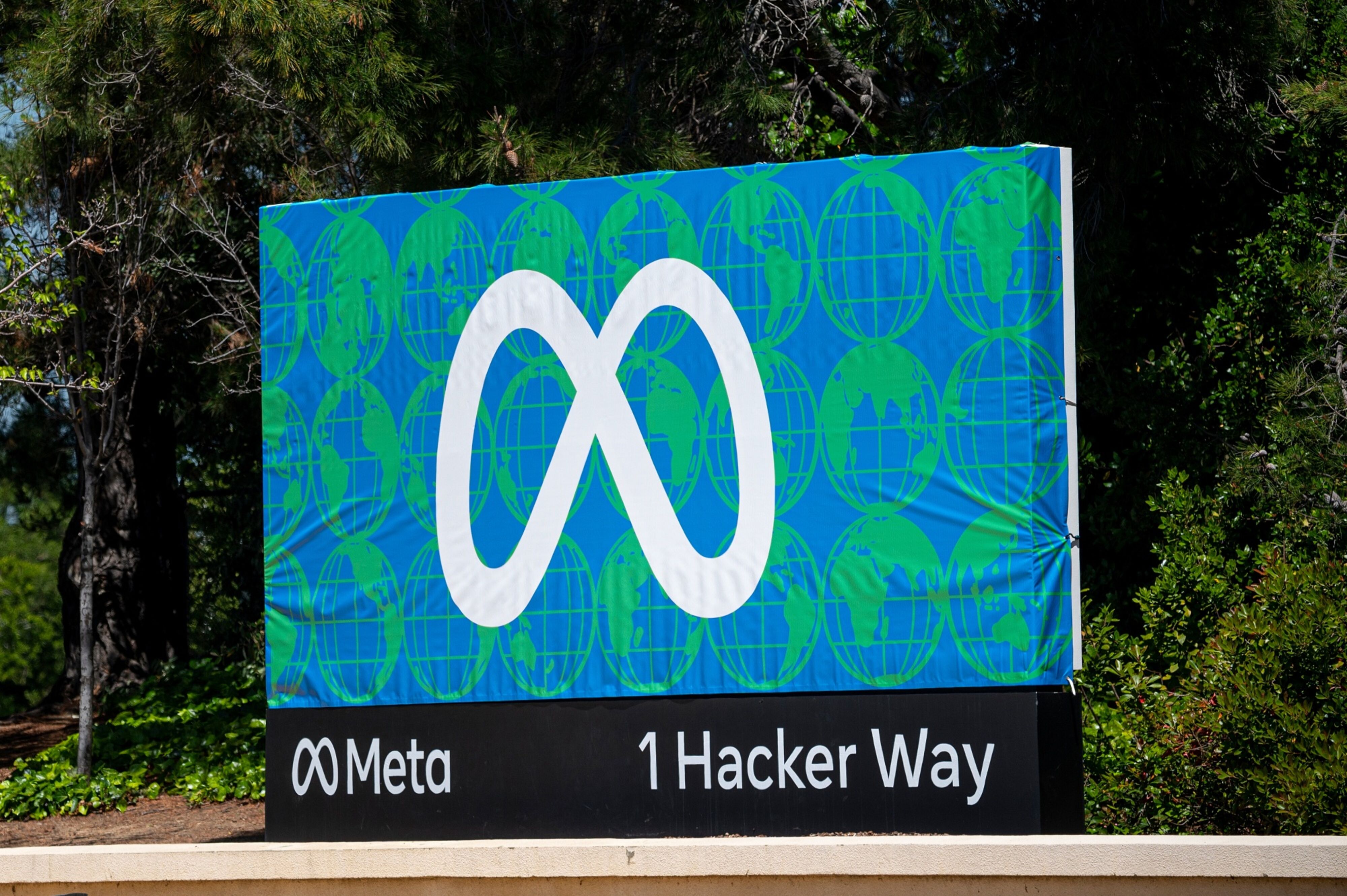 The Meta headquarters in Menlo Park, California, US.