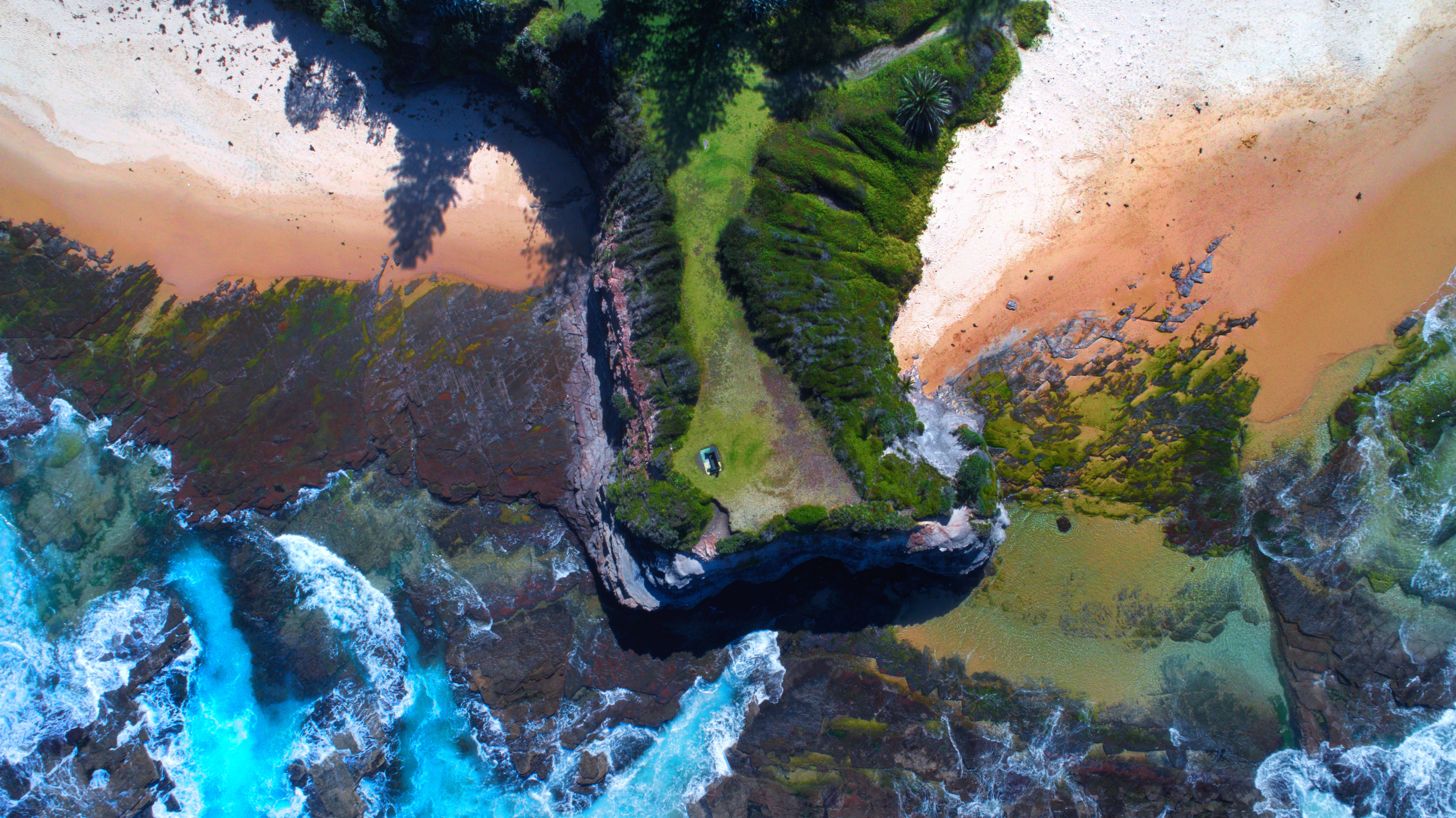 Top Down View of Austinmer Beach Australia