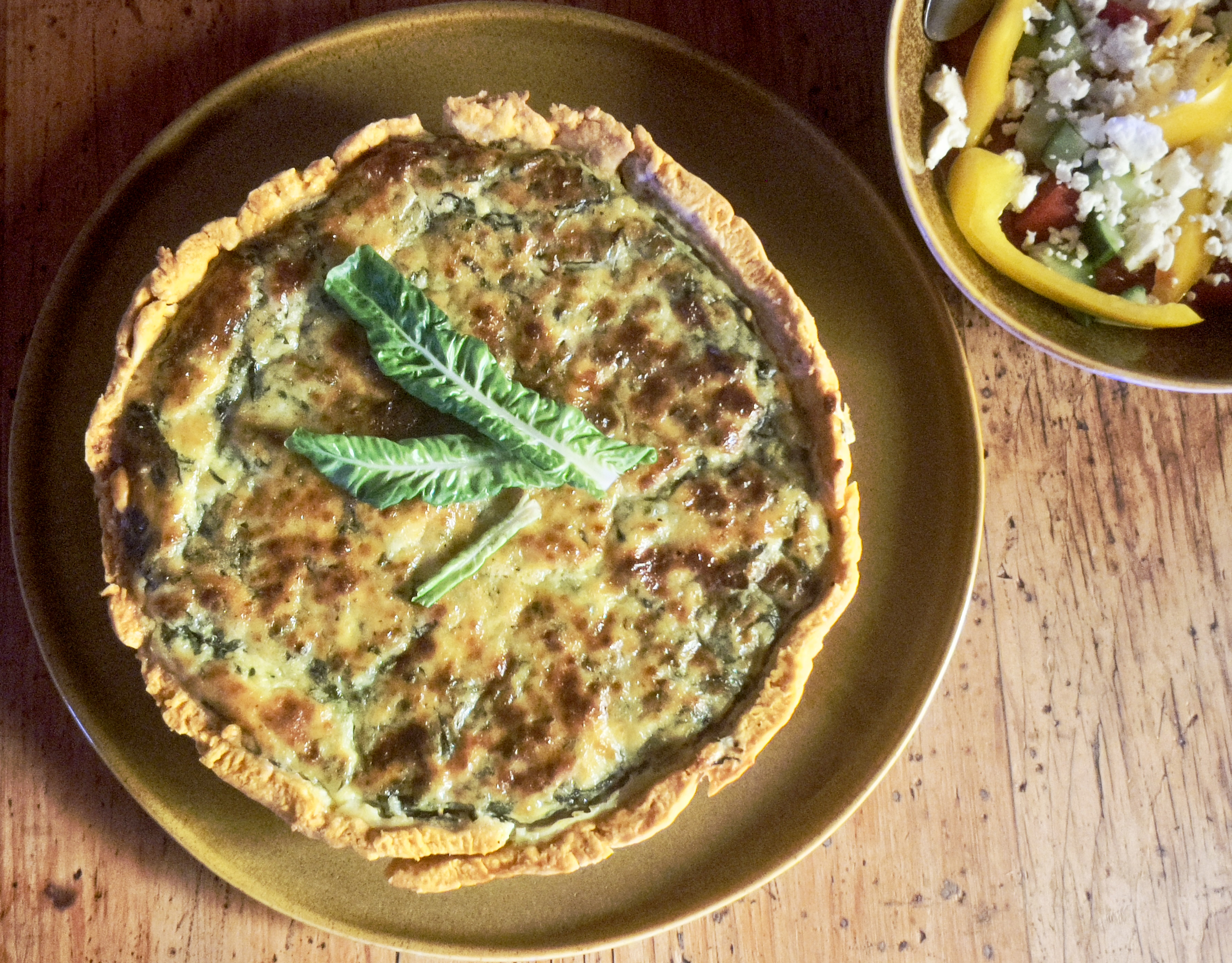 Lekker Brekker Monday: Rustic spinach & feta quiche