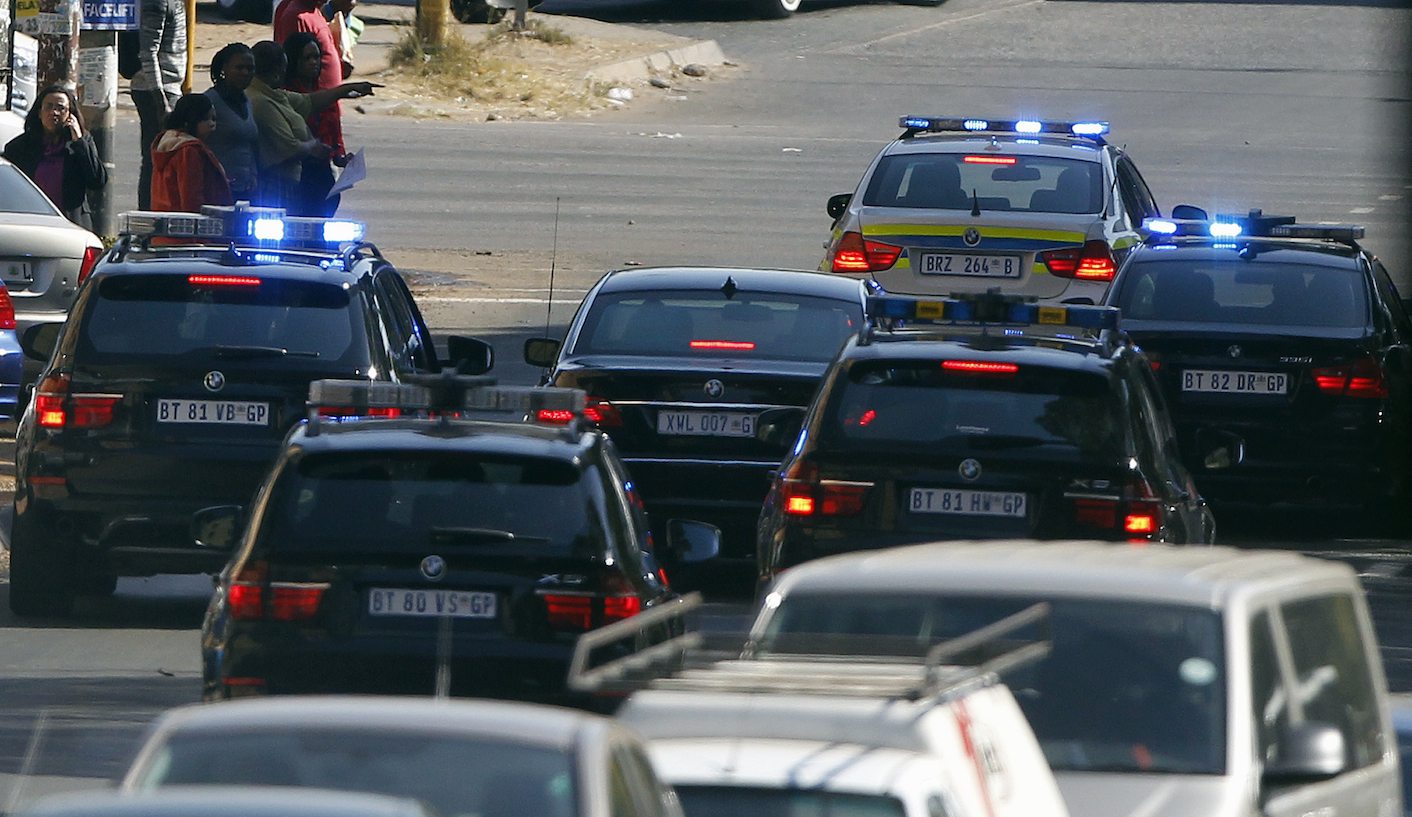 South Africans have guns pointed at their heads while politicians are given more VIP bodyguards