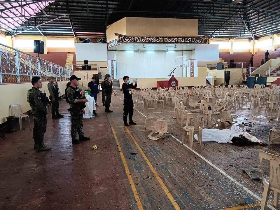 Bomb explosion during a religious mass in Southern Philippines