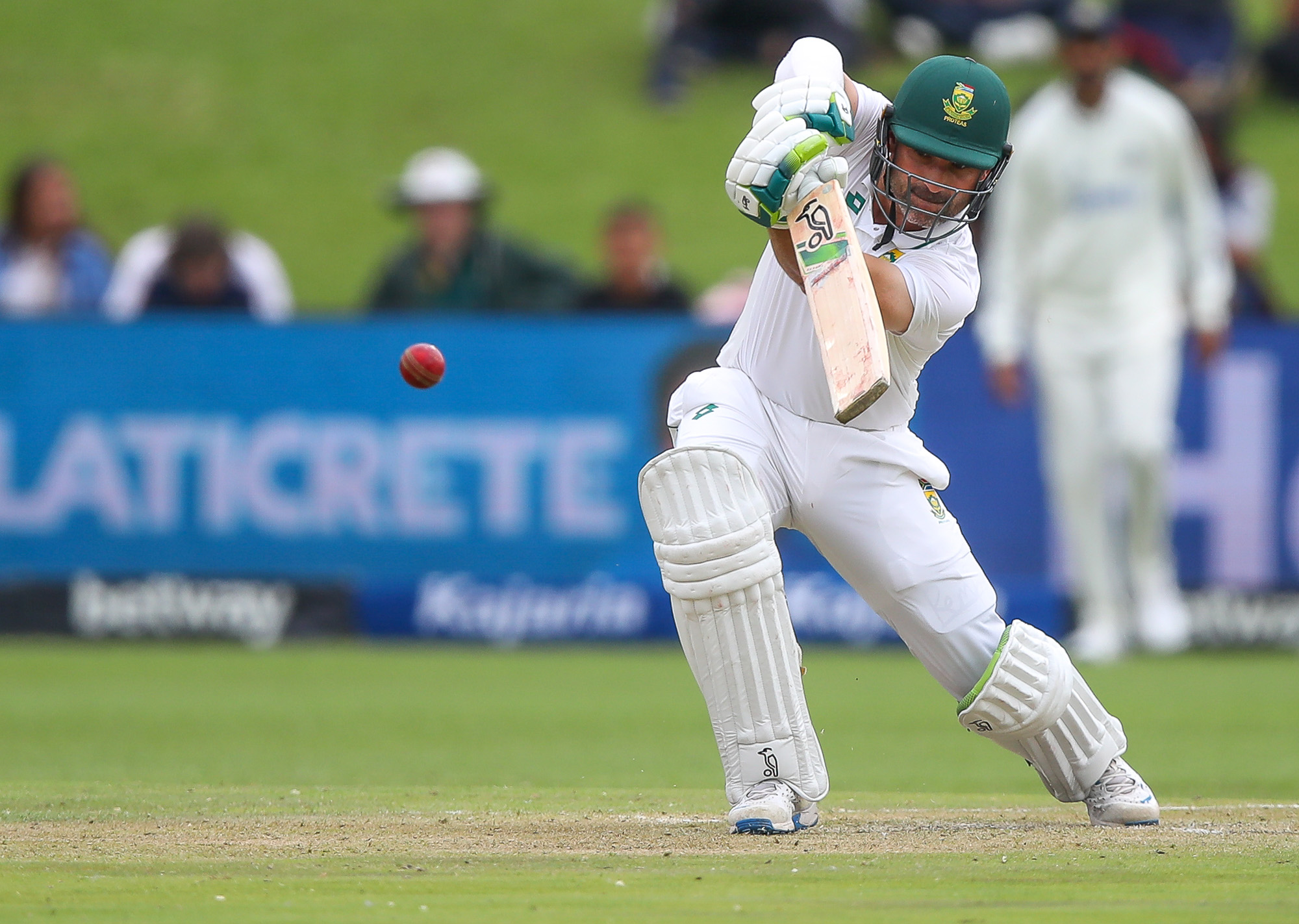 Proteas maintain marginal advantage over India on day two after elegant Elgar ton