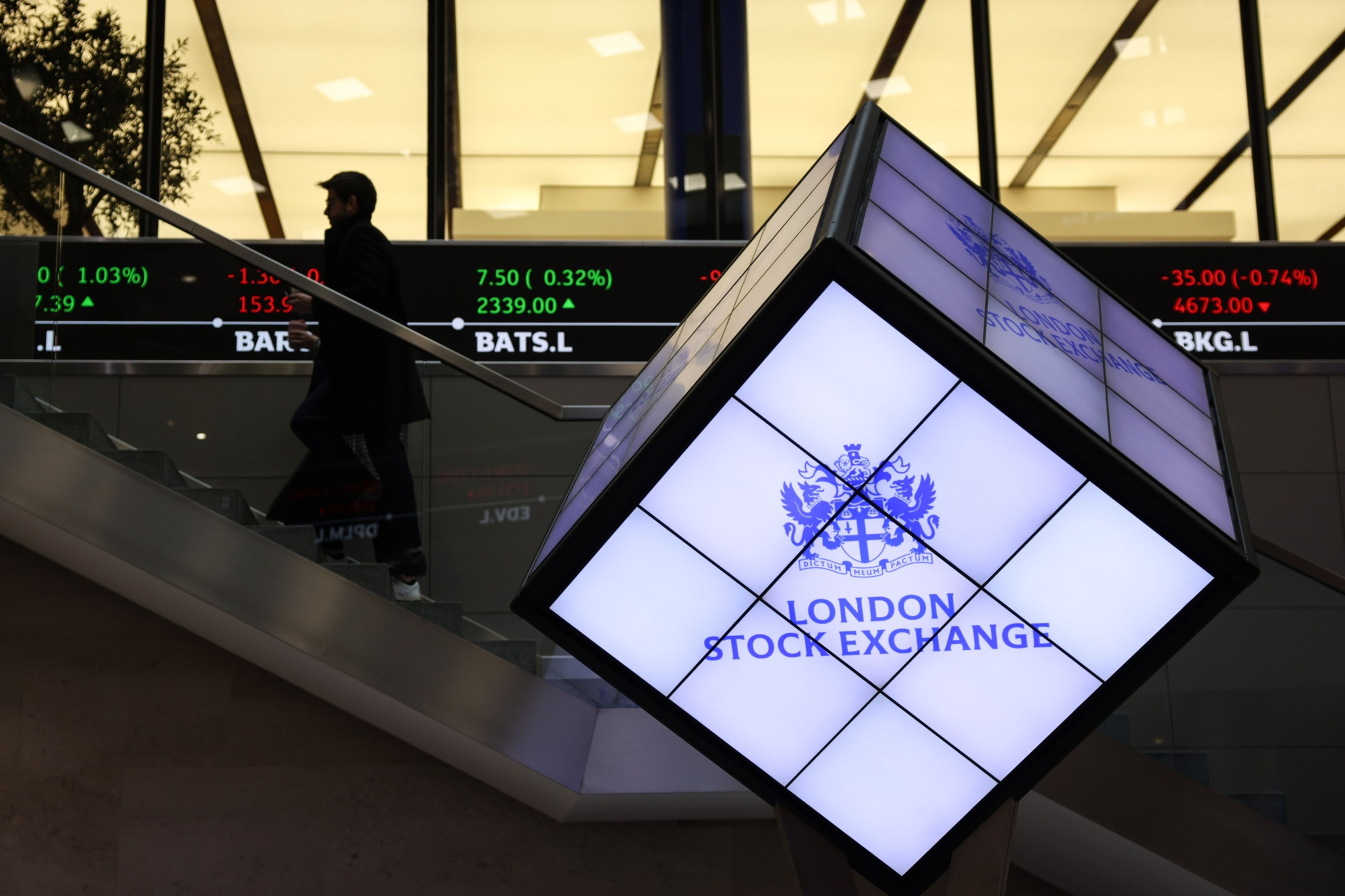 The London Stock Exchange on 40th Anniversary of FTSE 100