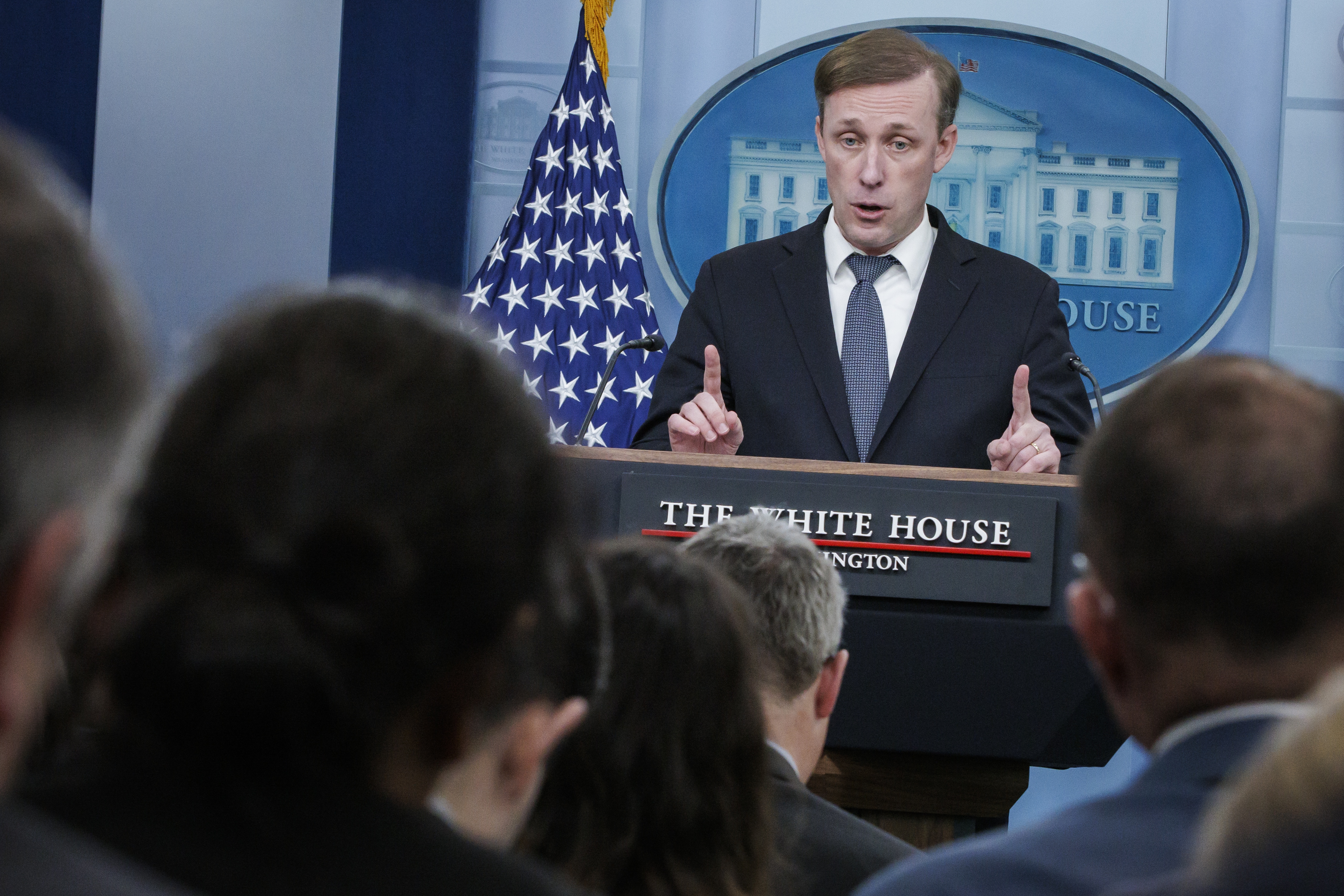 National Security Advisor Jake Sullivan holds daily presser at White house