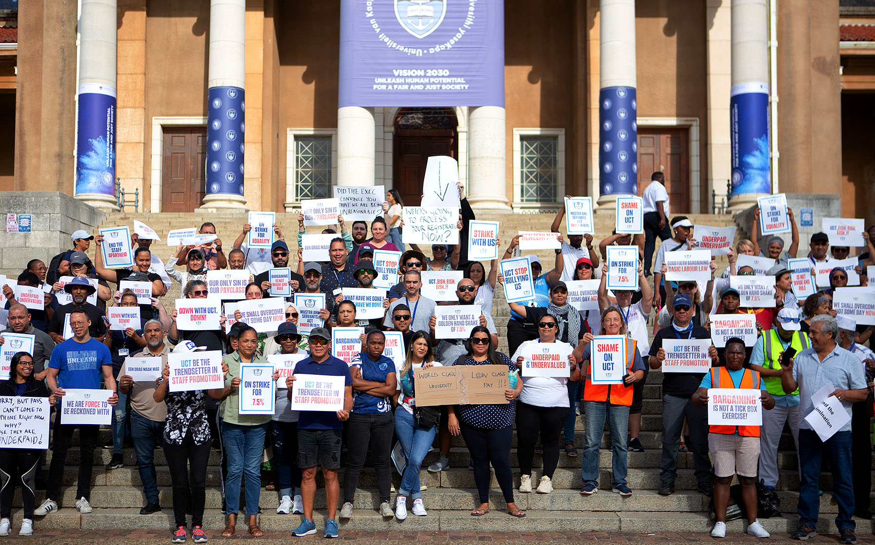 UCT interim vice-chancellor warns of ‘no work no pay’ for striking union workers