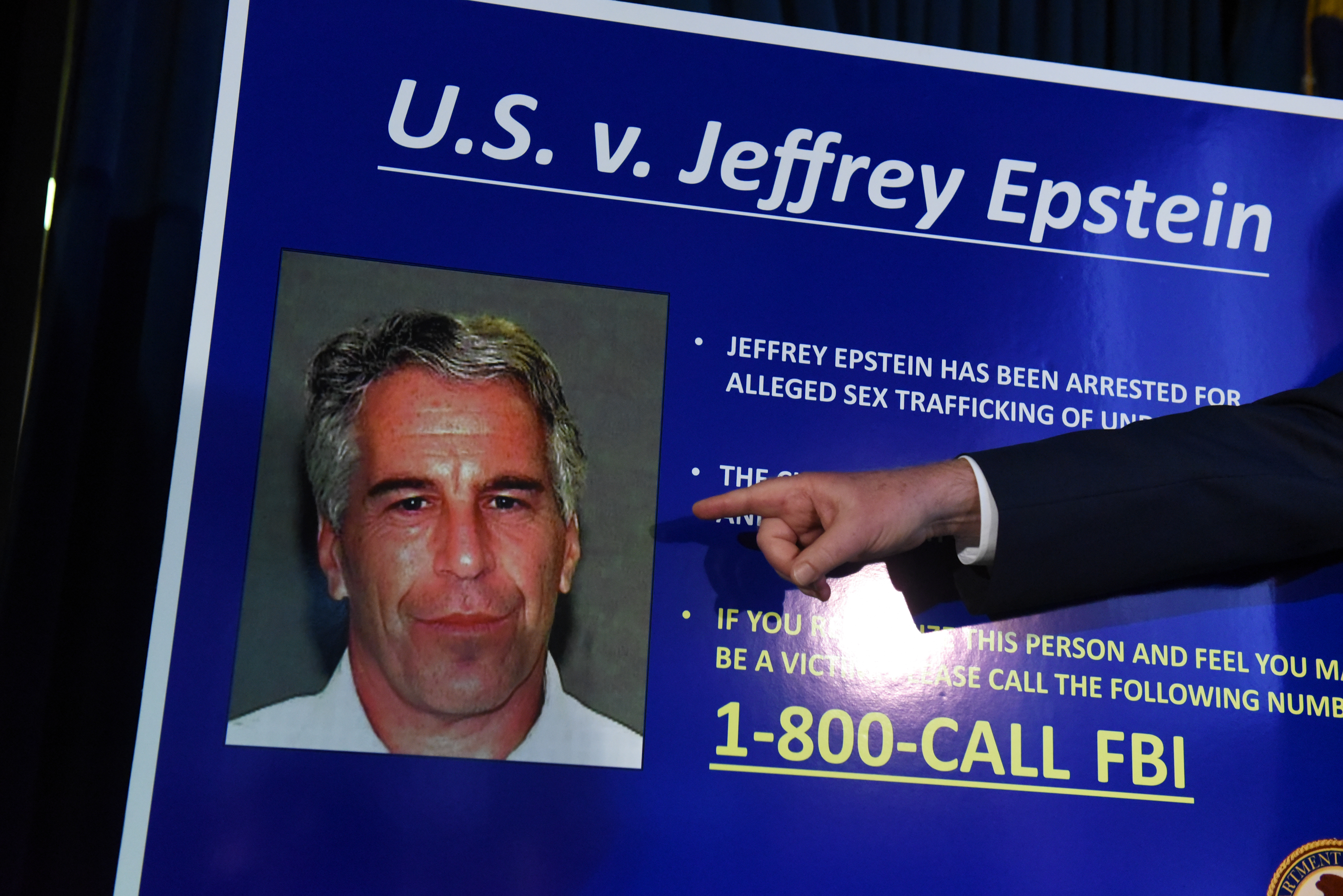 US Attorney for the Southern District of New York Geoffrey Berman announces charges against Jeffery Epstein on July 8, 2019 in New York City. Epstein will be charged with one count of sex trafficking of minors and one count of conspiracy to engage in sex trafficking of minors. (Photo by Stephanie Keith/Getty Images)