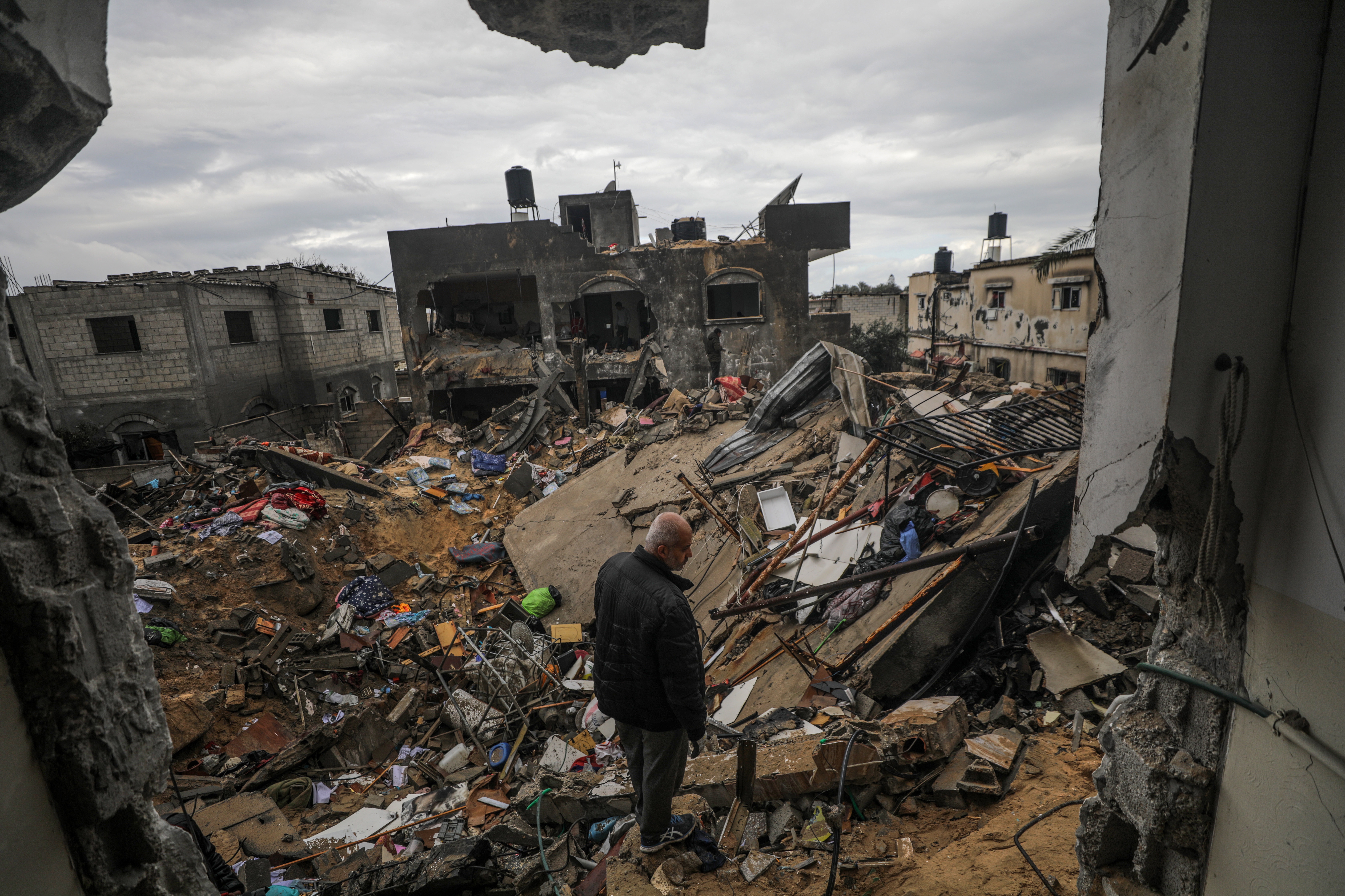 Israeli army airstrikes on Deir Al Balah in Southern Gaza