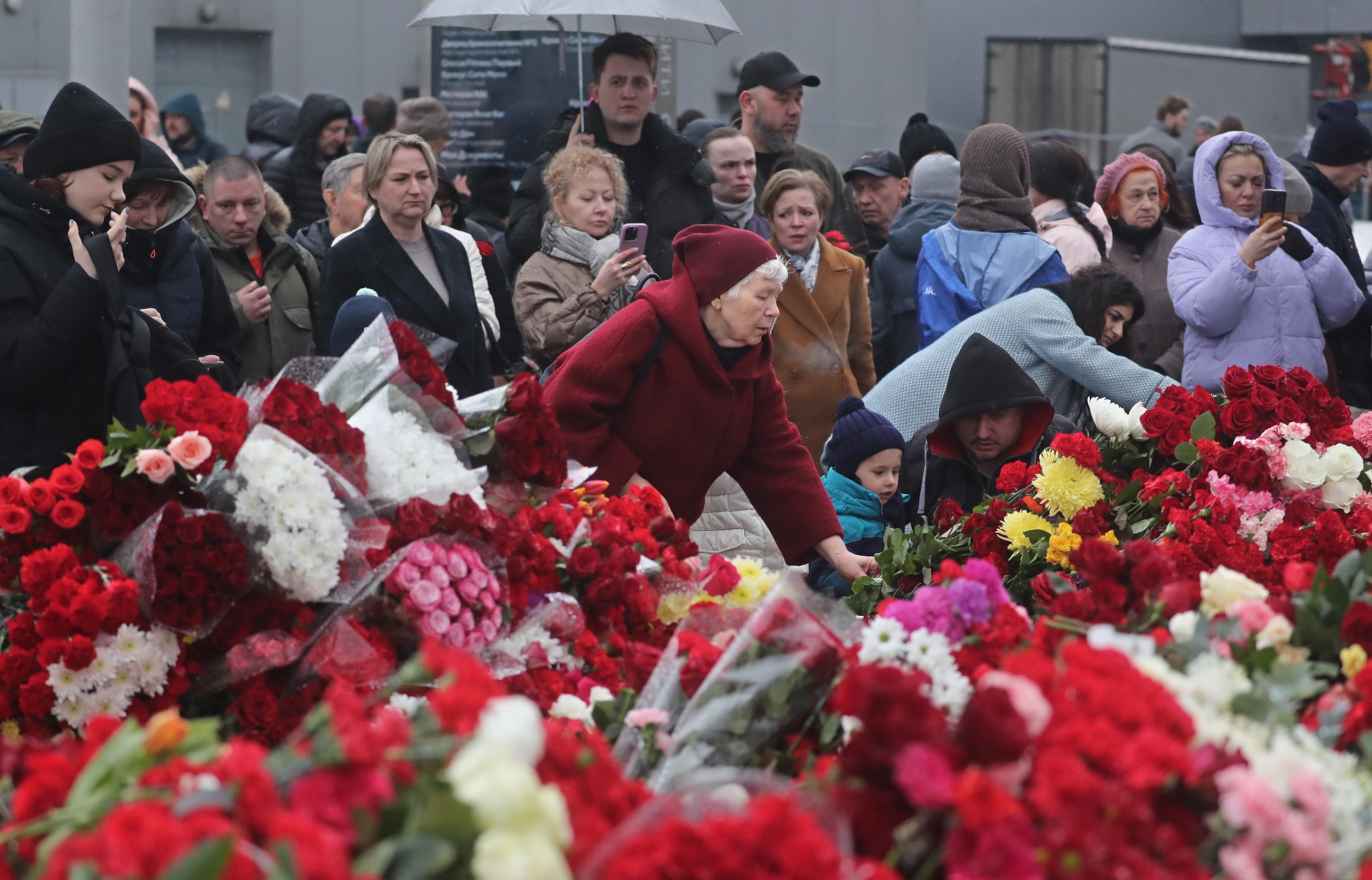 National Day of Mourning for Victims of Crocus City Hall Terror Attack in Russia