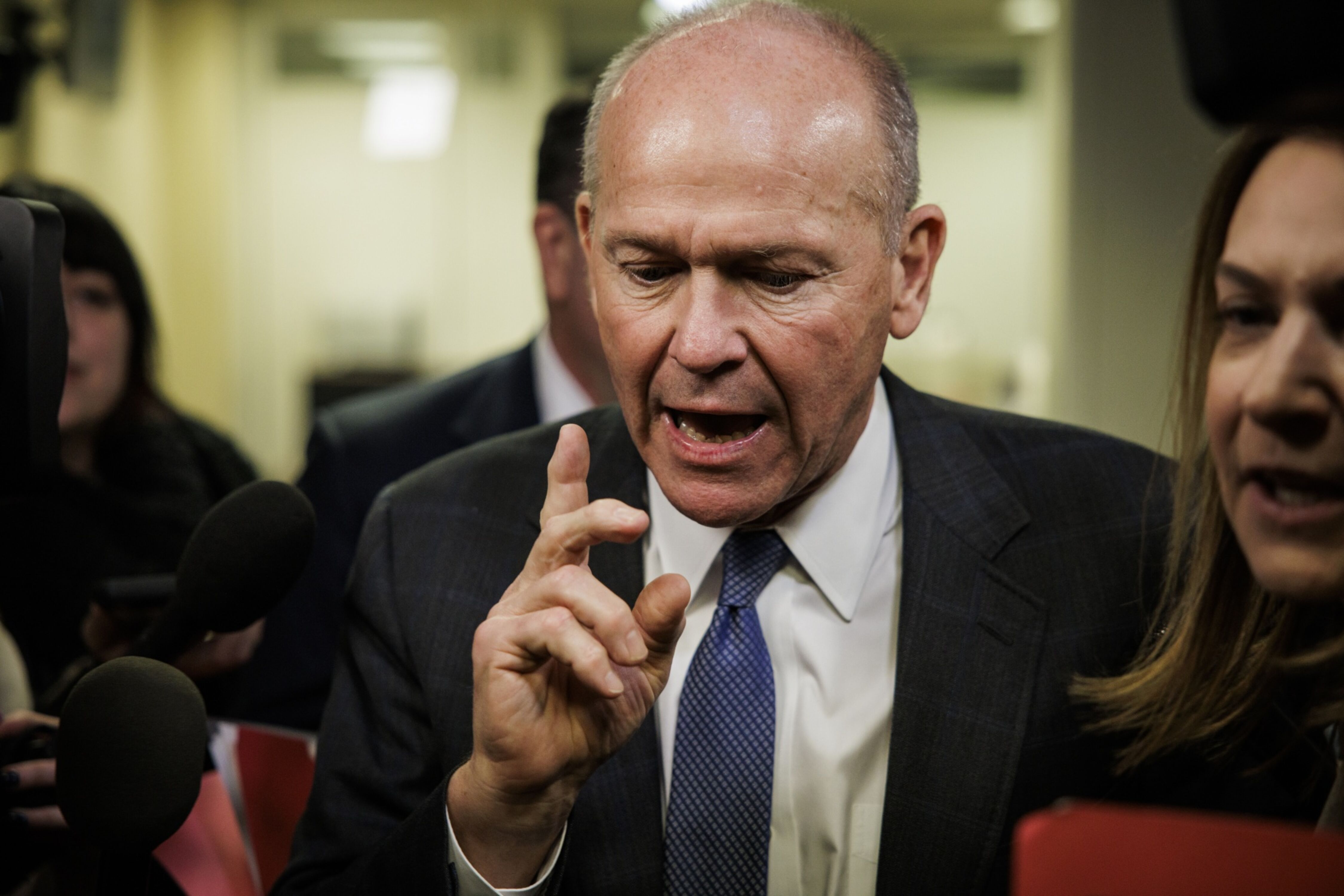 Boeing CEO Dave Calhoun Meets With Lawmakers On Capitol Hill