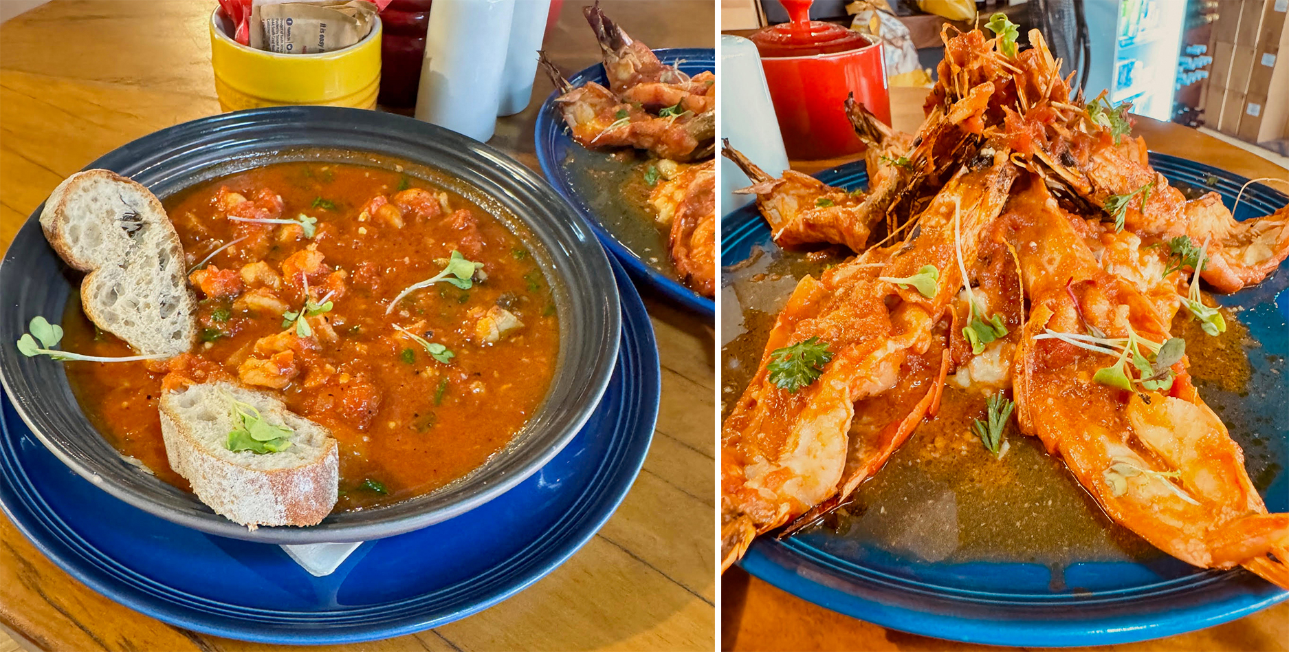 Brodetto and prawns alla diavola, perfect Italian Easter food