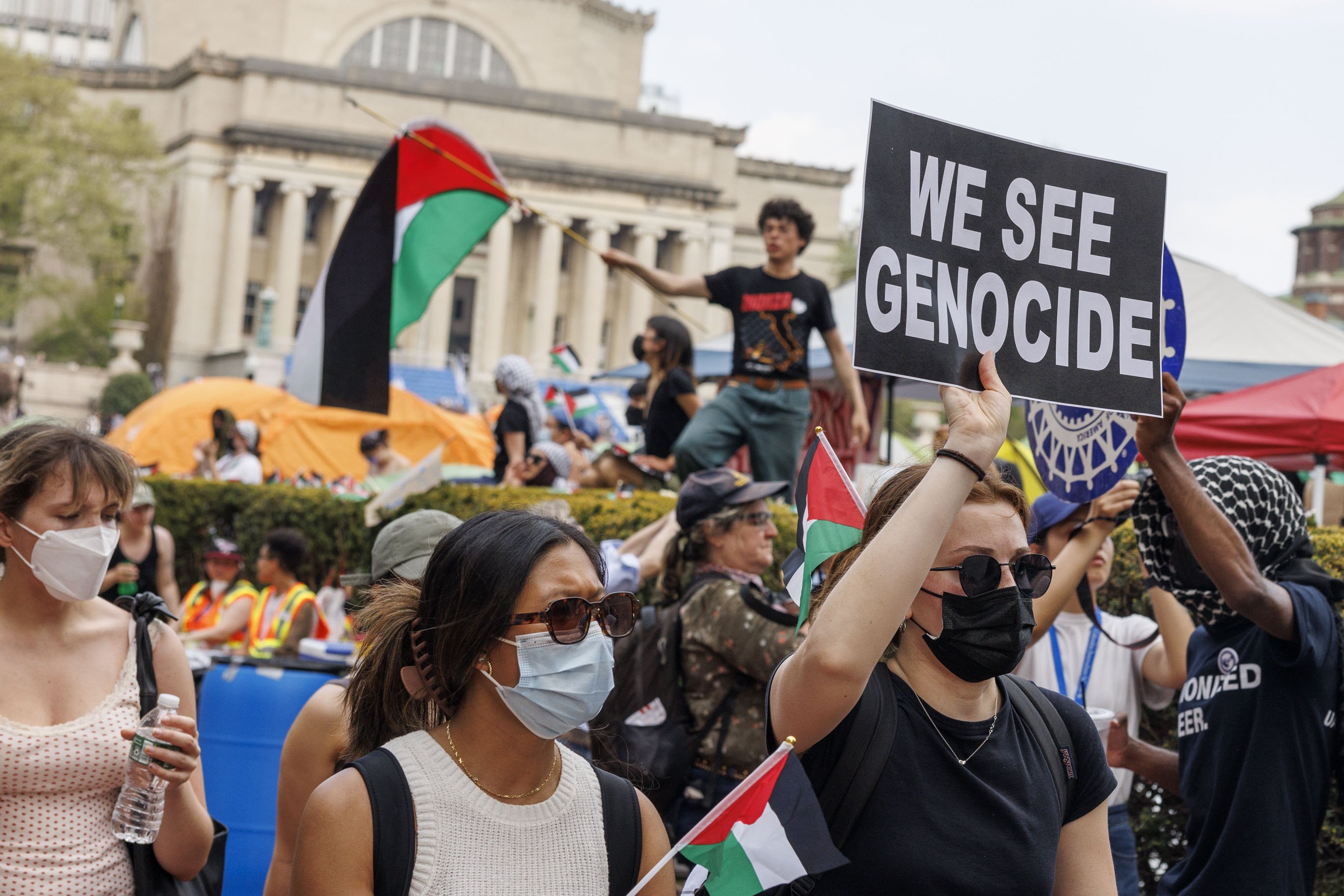 Columbia University student encampment continues past deadline