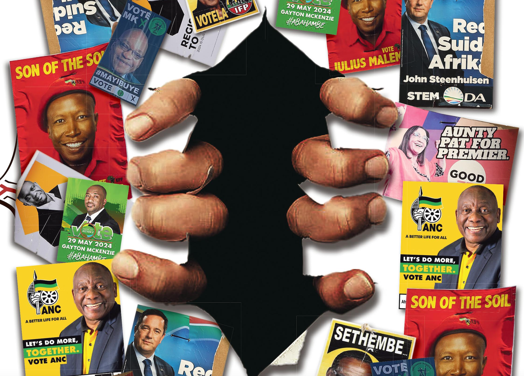 Dirty tricks - poster wars spark intimidation and sabotage allegations ahead of SA’s May 29 polls