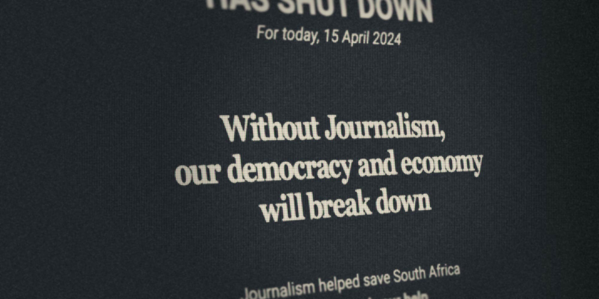 The defence of journalism and journalists is a social justice issue